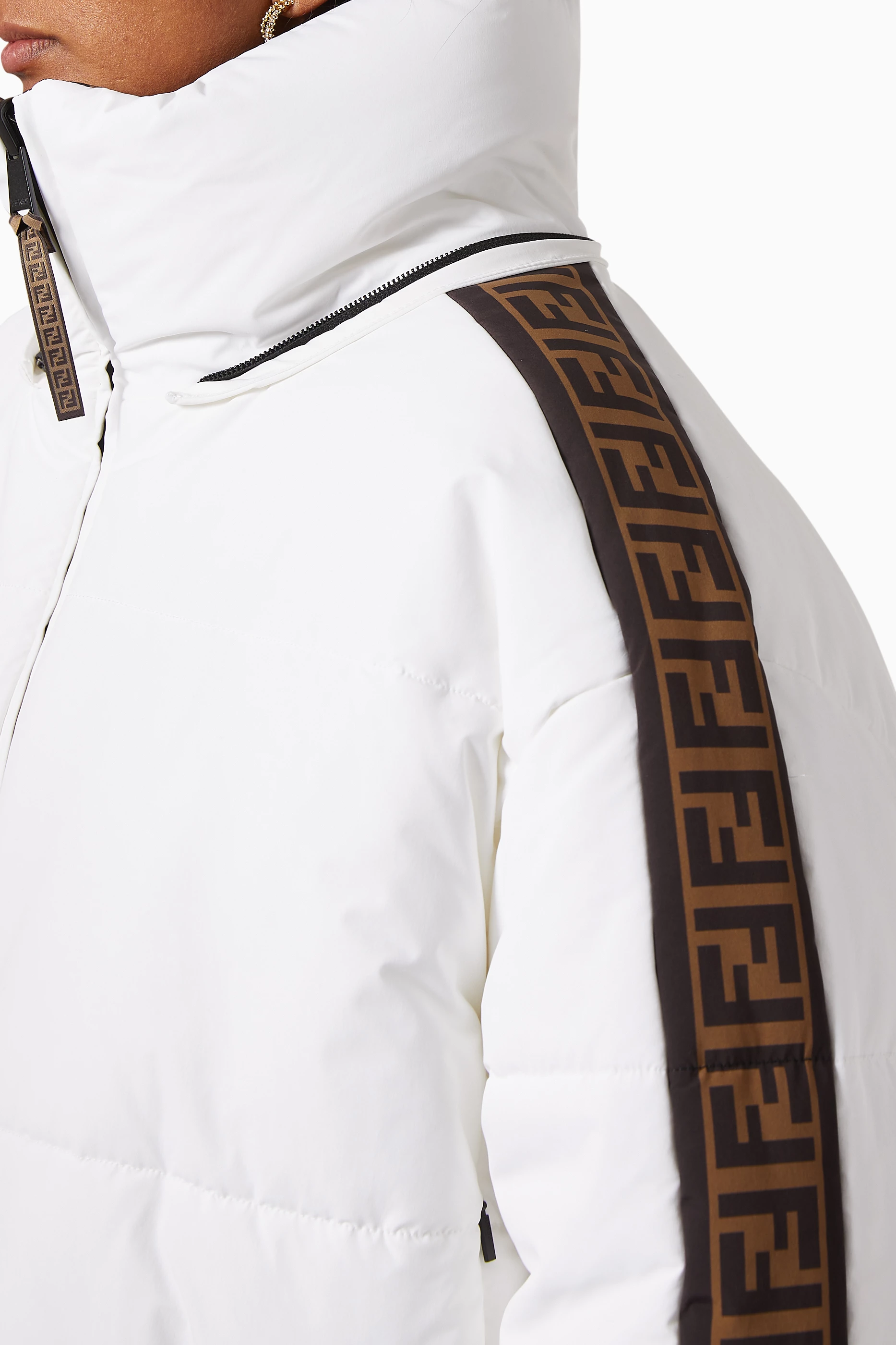 Fendi white puffer jacket store
