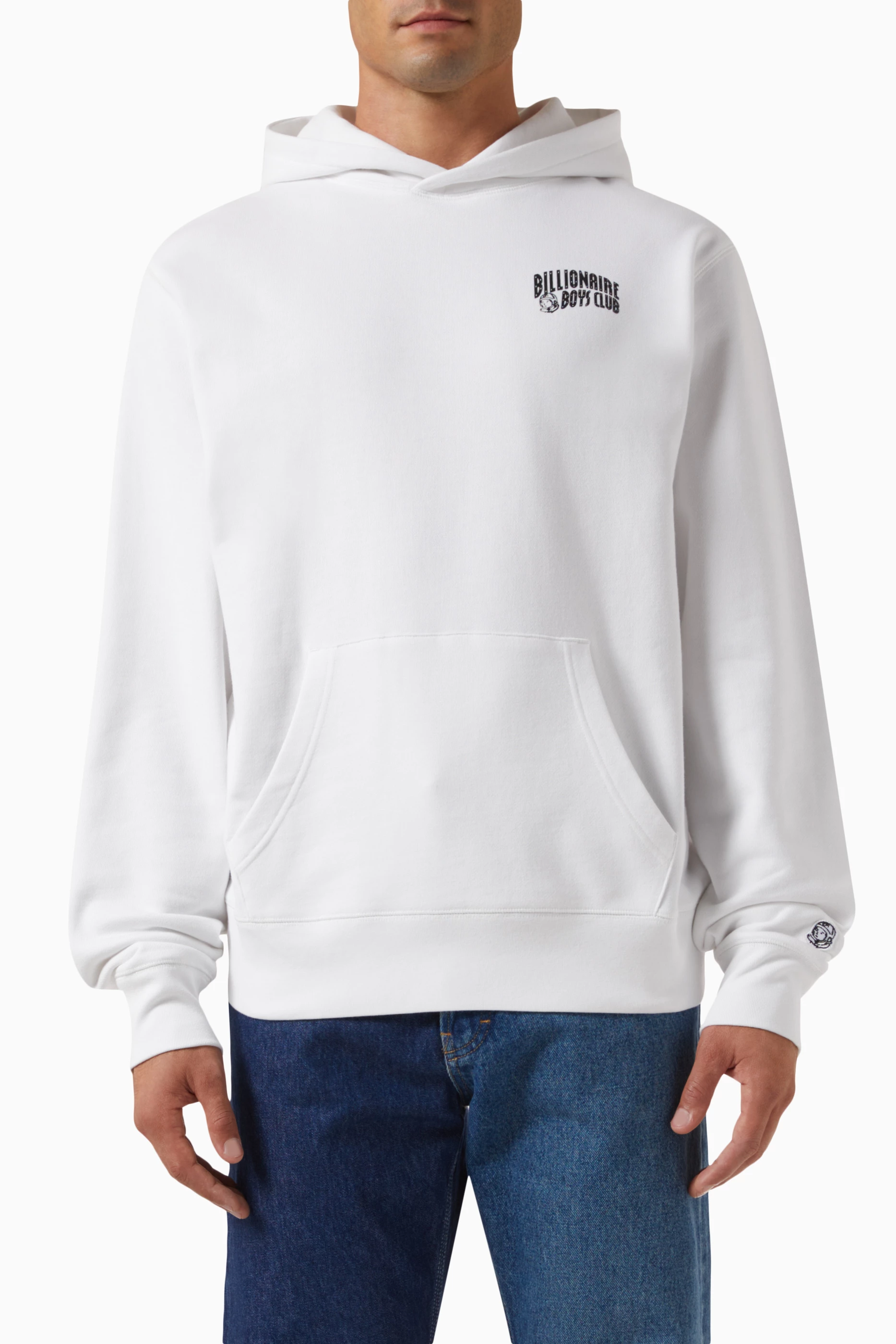 Buy Billionaire Boys Club White Small Arch Logo Hoodie in Cotton For Men Online Ounass UAE