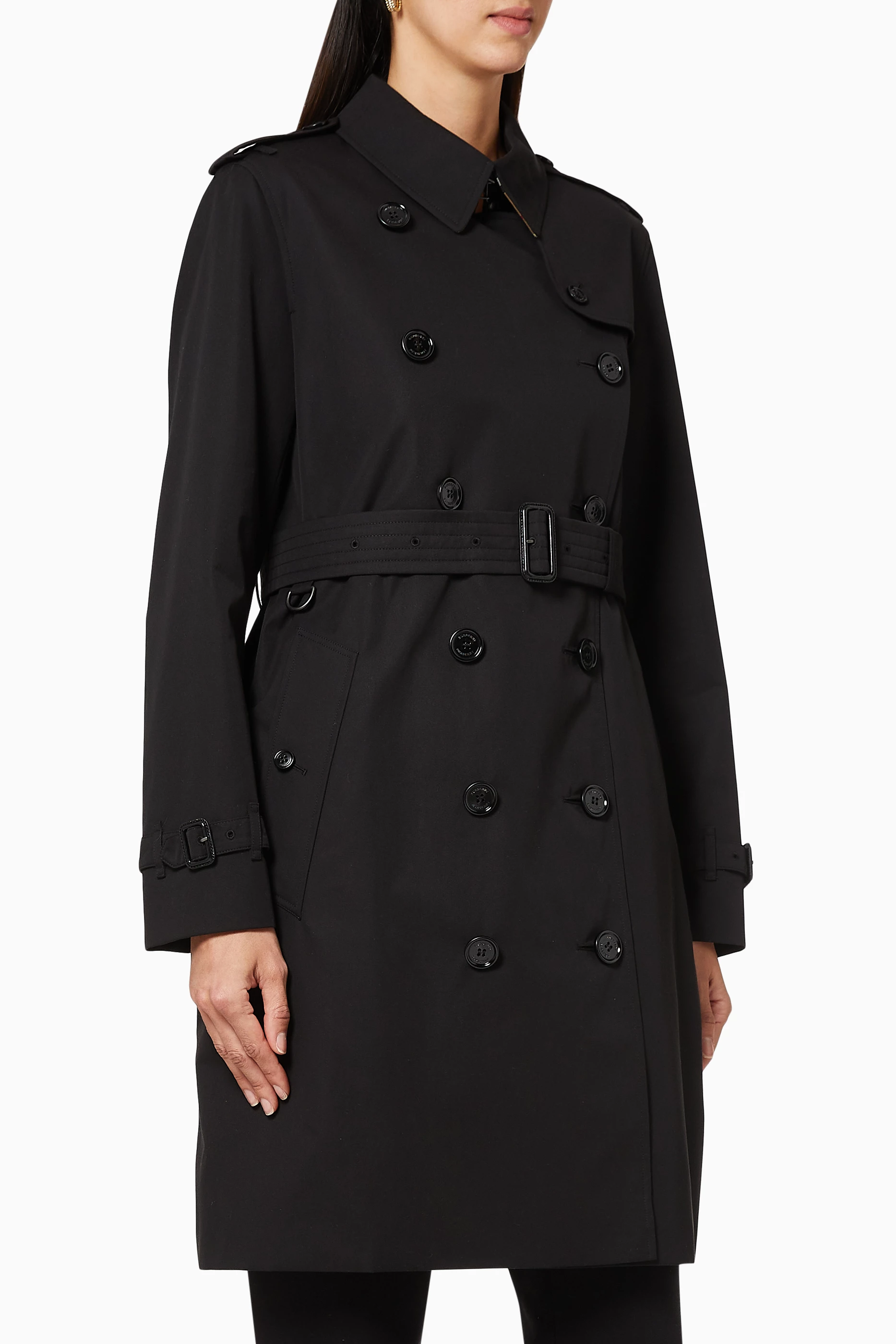 Burberry black trench coat womens cheap