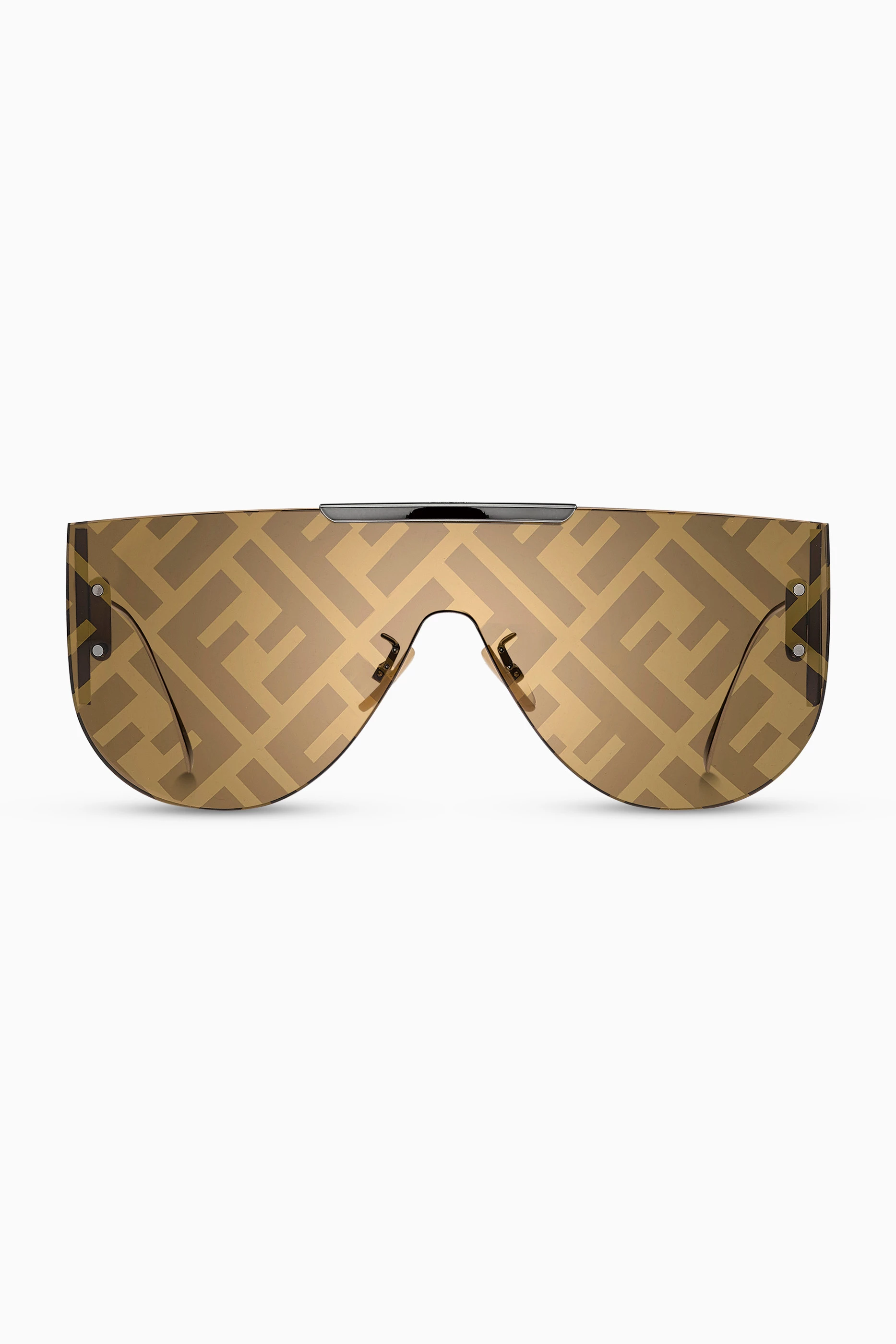 Buy Fendi Brown Fabulous 2.0 Aviator Sunglasses in Metal For Men Online Ounass UAE