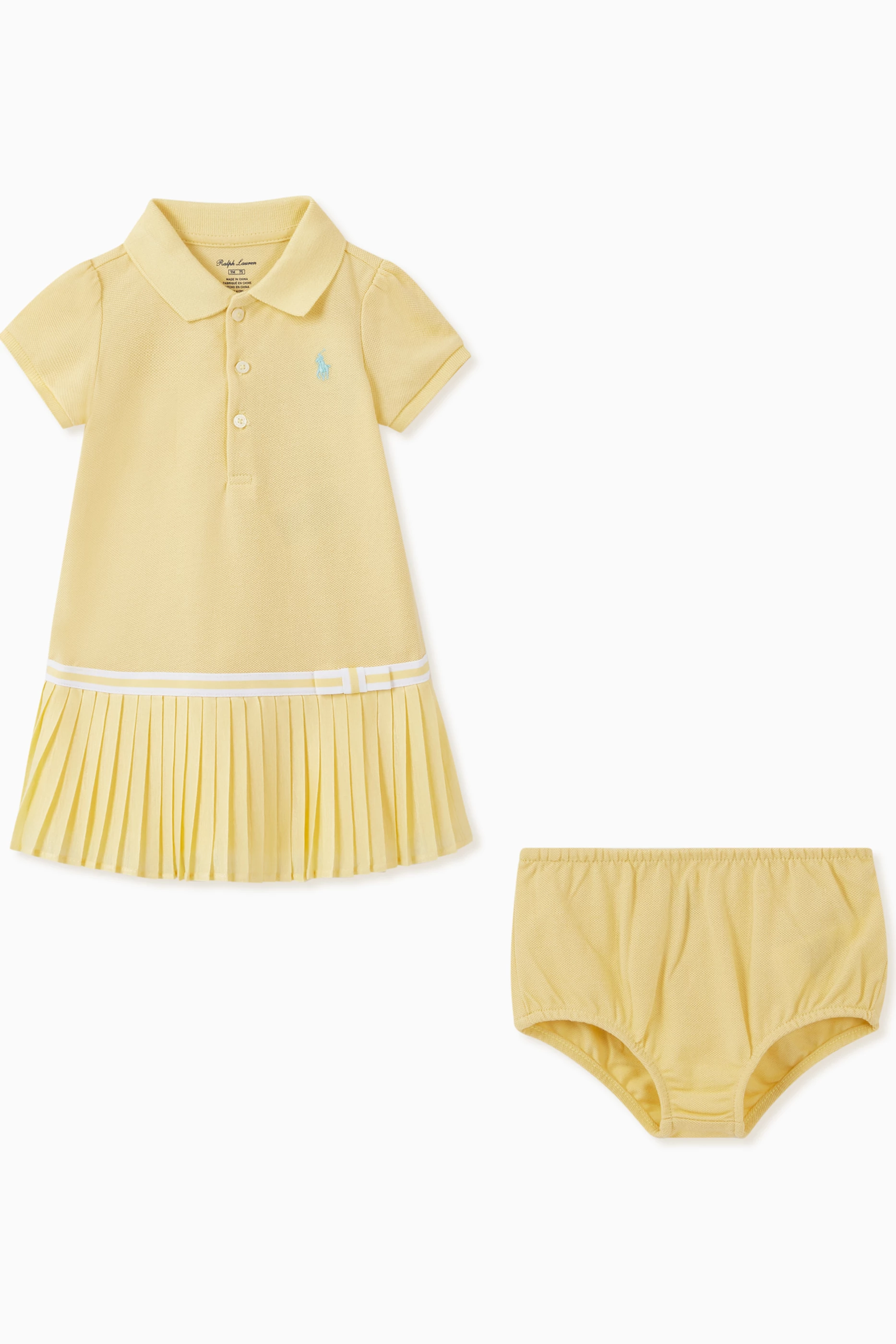 Yellow polo dress cheap