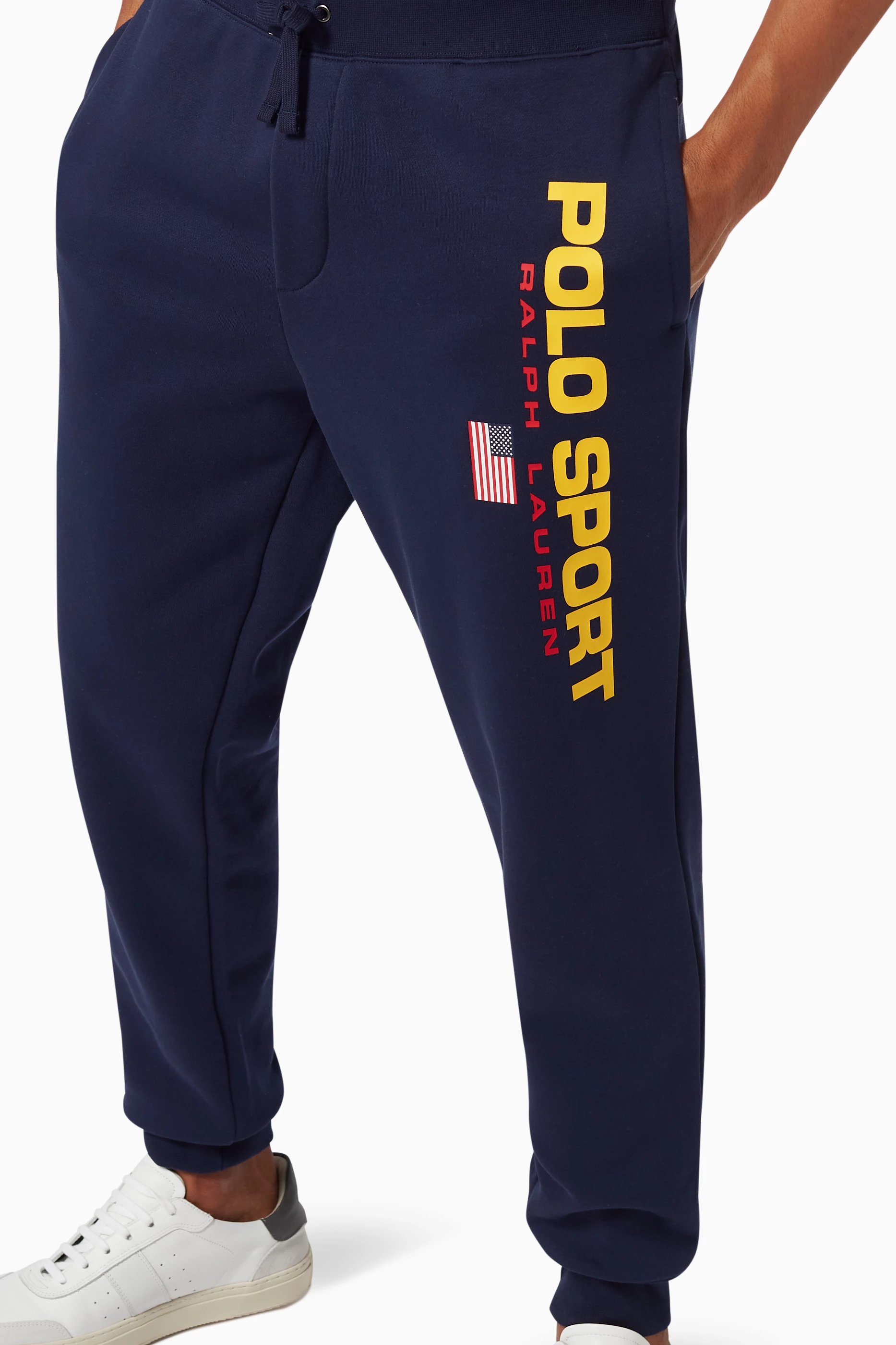 Buy Polo Ralph Lauren Blue Polo Sport Fleece Sweatpants For Men Online Ounass UAE
