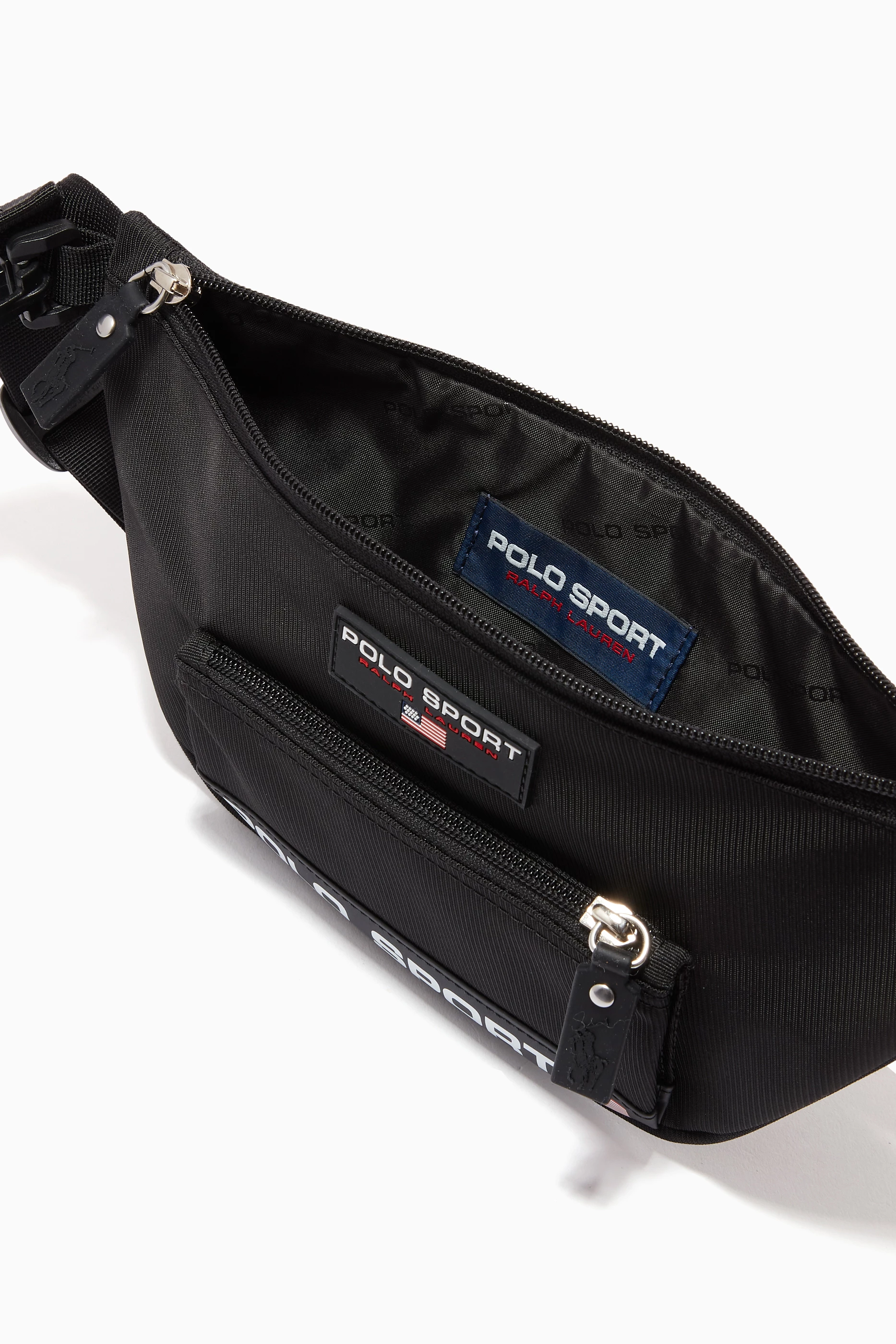 バッグ POLO SPORTS WAIST POUCH Polo Ralph Lauren Polo logo waistpack for Men - Black in UAE