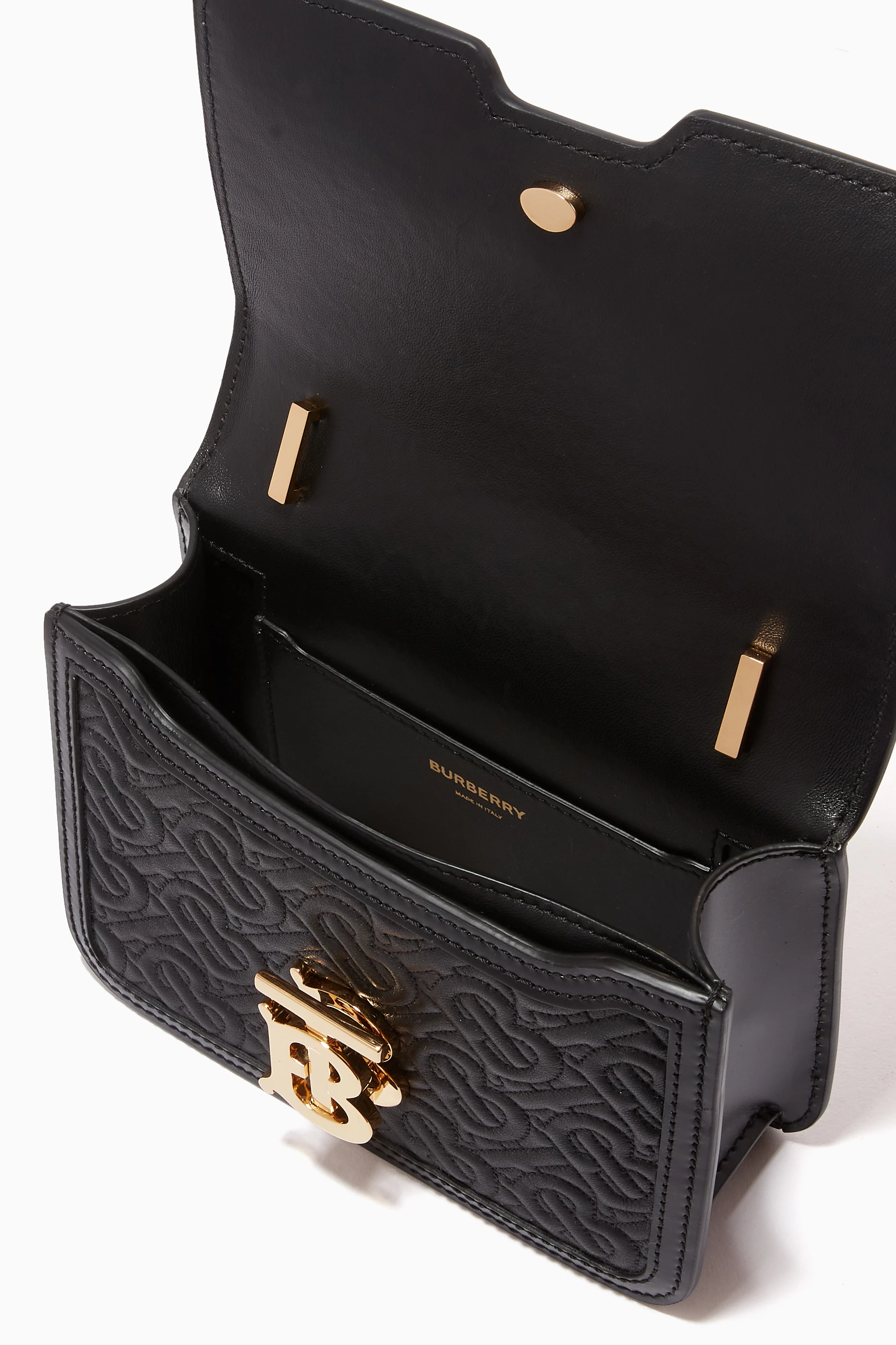 Buy Burberry Black TB Bag in Quilted Monogram Lambskin For Women Online Ounass UAE