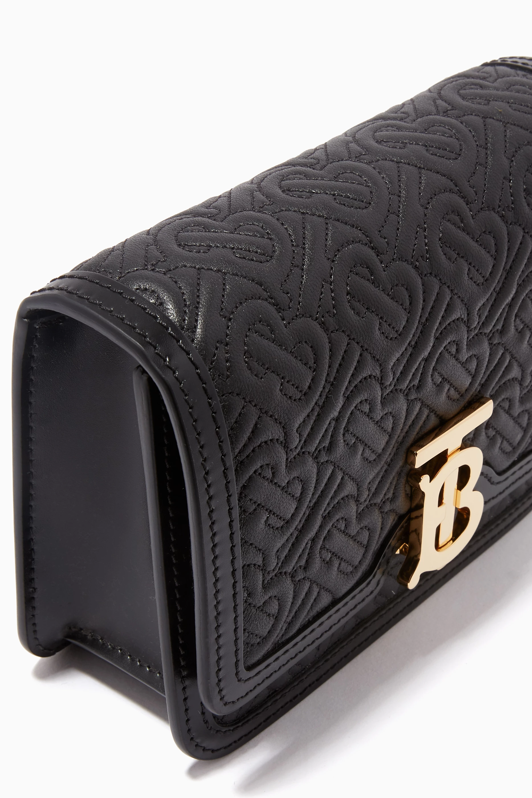 Buy Burberry Black TB Bag in Quilted Monogram Lambskin For Women Online Ounass UAE