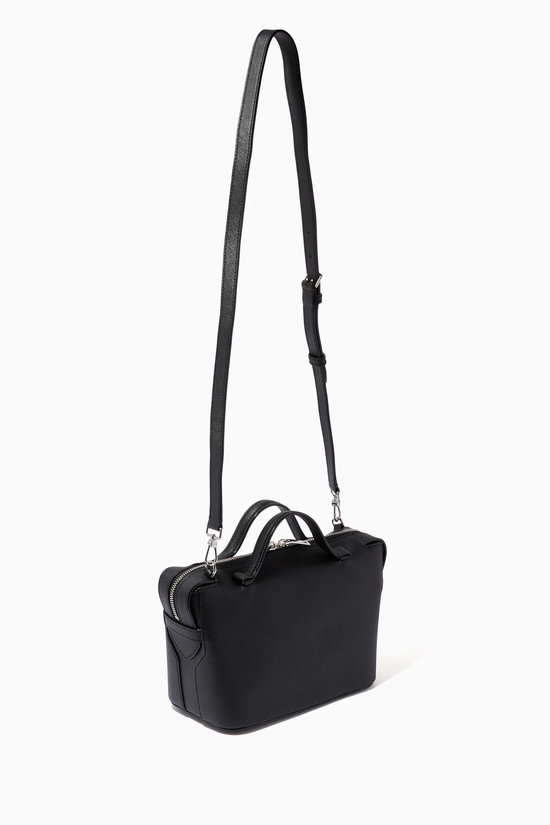 Buy Bally Black Supra Bowling Bag in Leather For Women Online