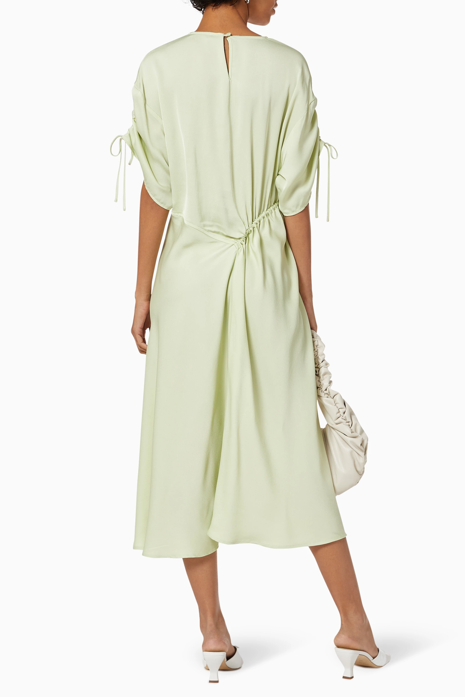 Buy Stine Goya Green Davina Dress in Viscose Twill For Women Online Ounass UAE