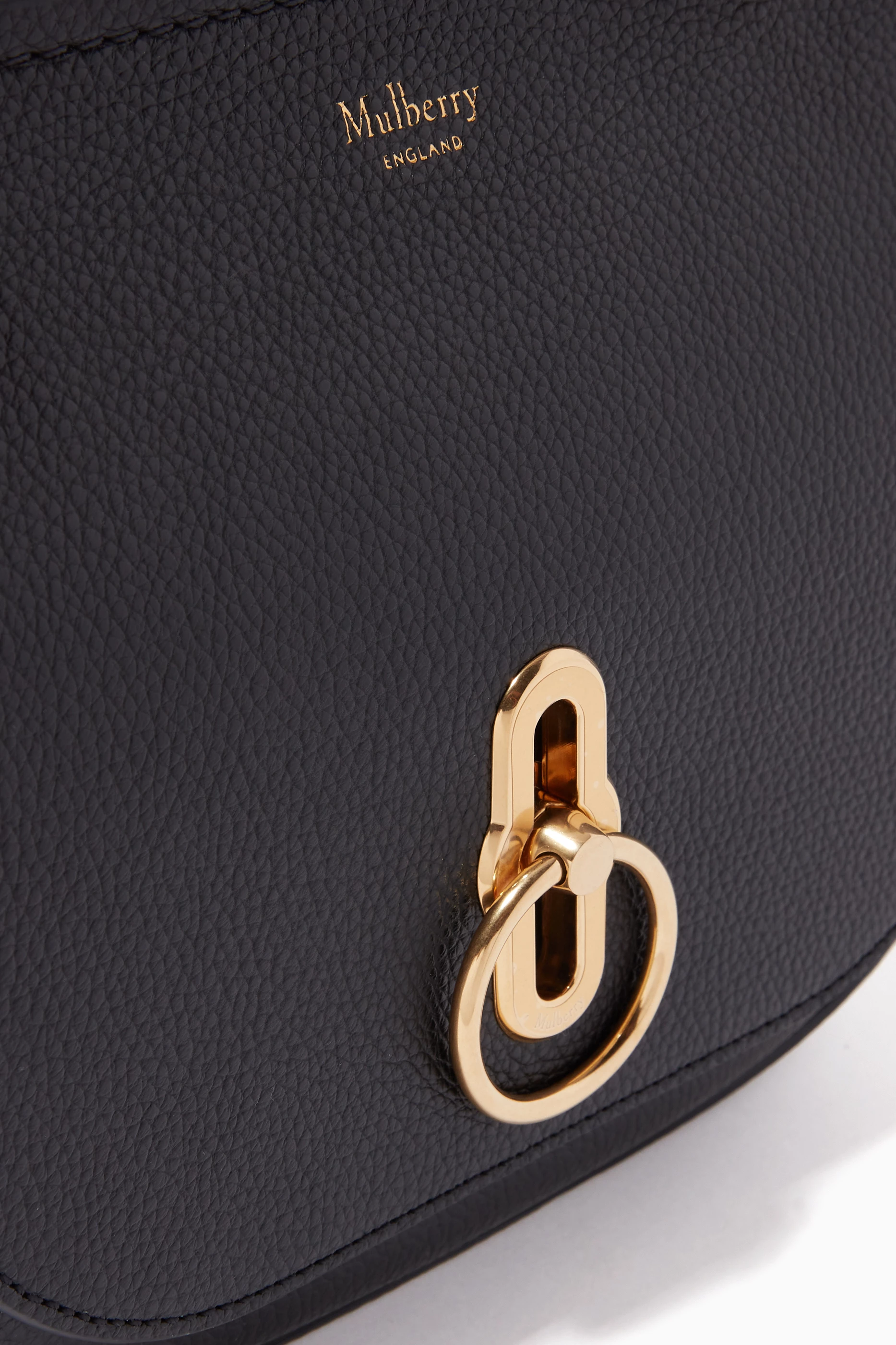 Buy Mulberry Black Small Amberley Satchel Bag in Small Classic Grain Leather For Women Online Ounass UAE