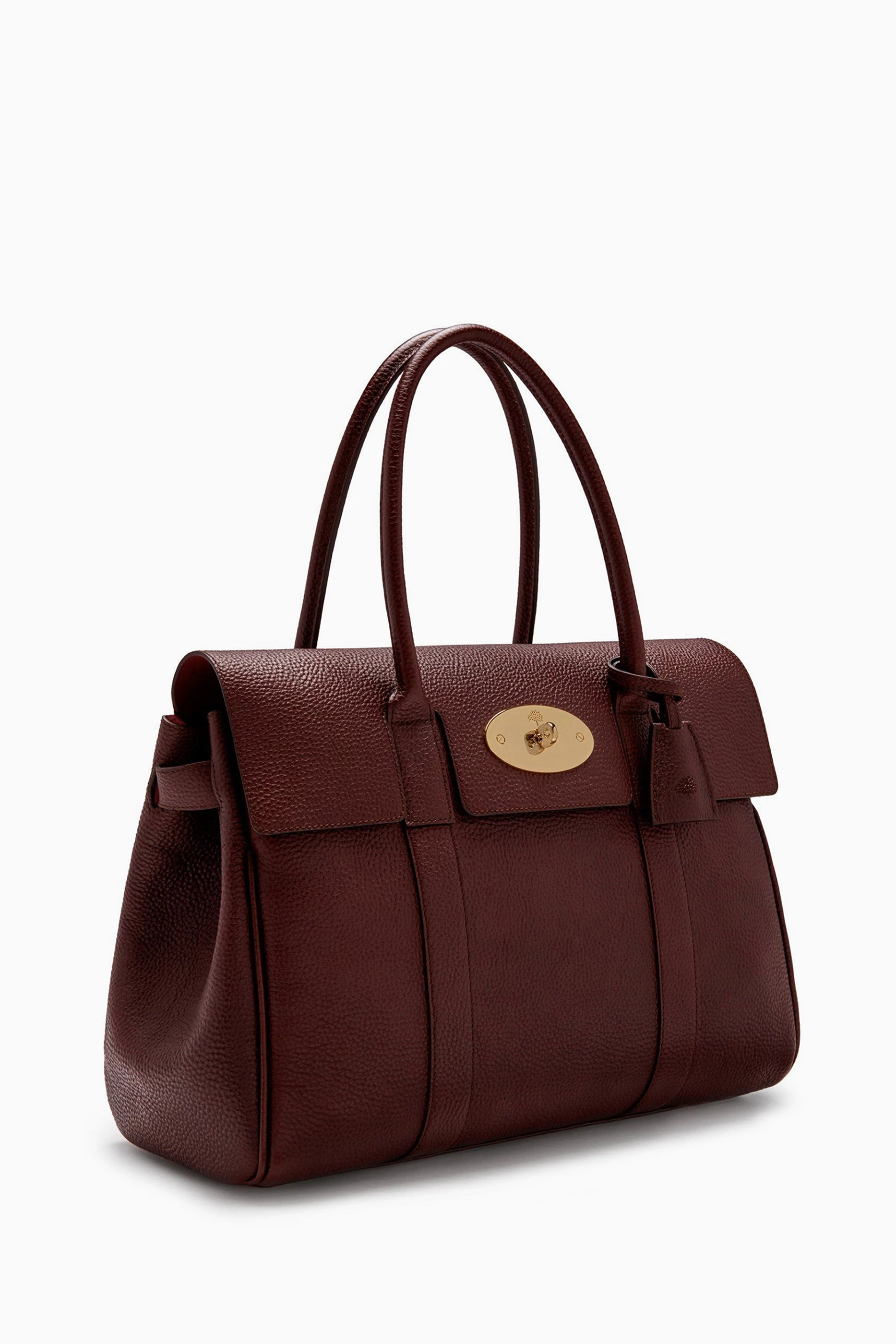 Buy Mulberry Burgundy Bayswater Shoulder Bag in Natural Grain Leather For Women Online Ounass UAE