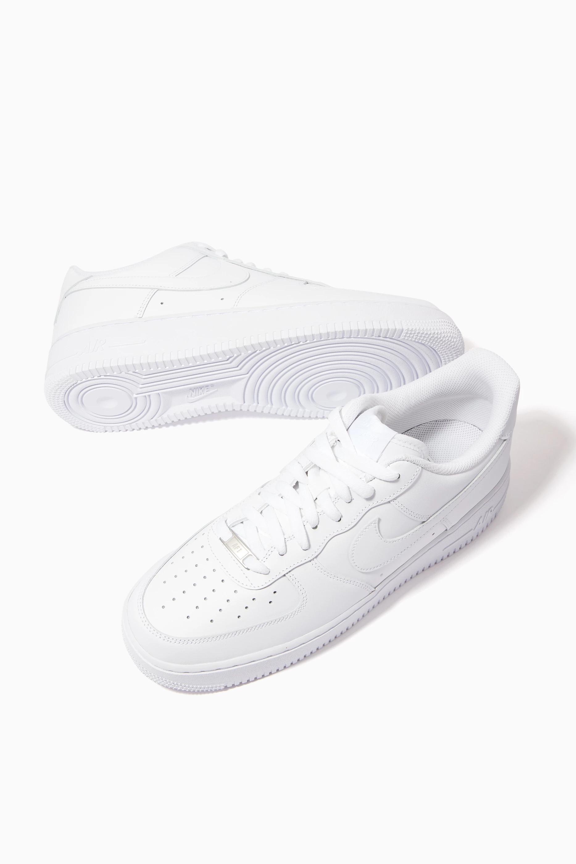 Buy Nike White Air Force 1 07 Sneakers in Leather For Men Online Ounass UAE