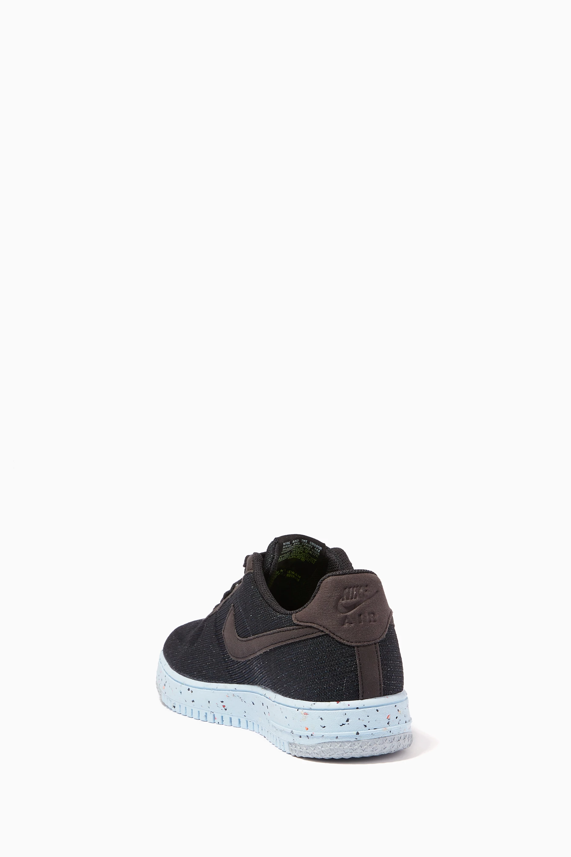 Buy Nike Black Air Force Crater Flyknit Sneakers For Men Online