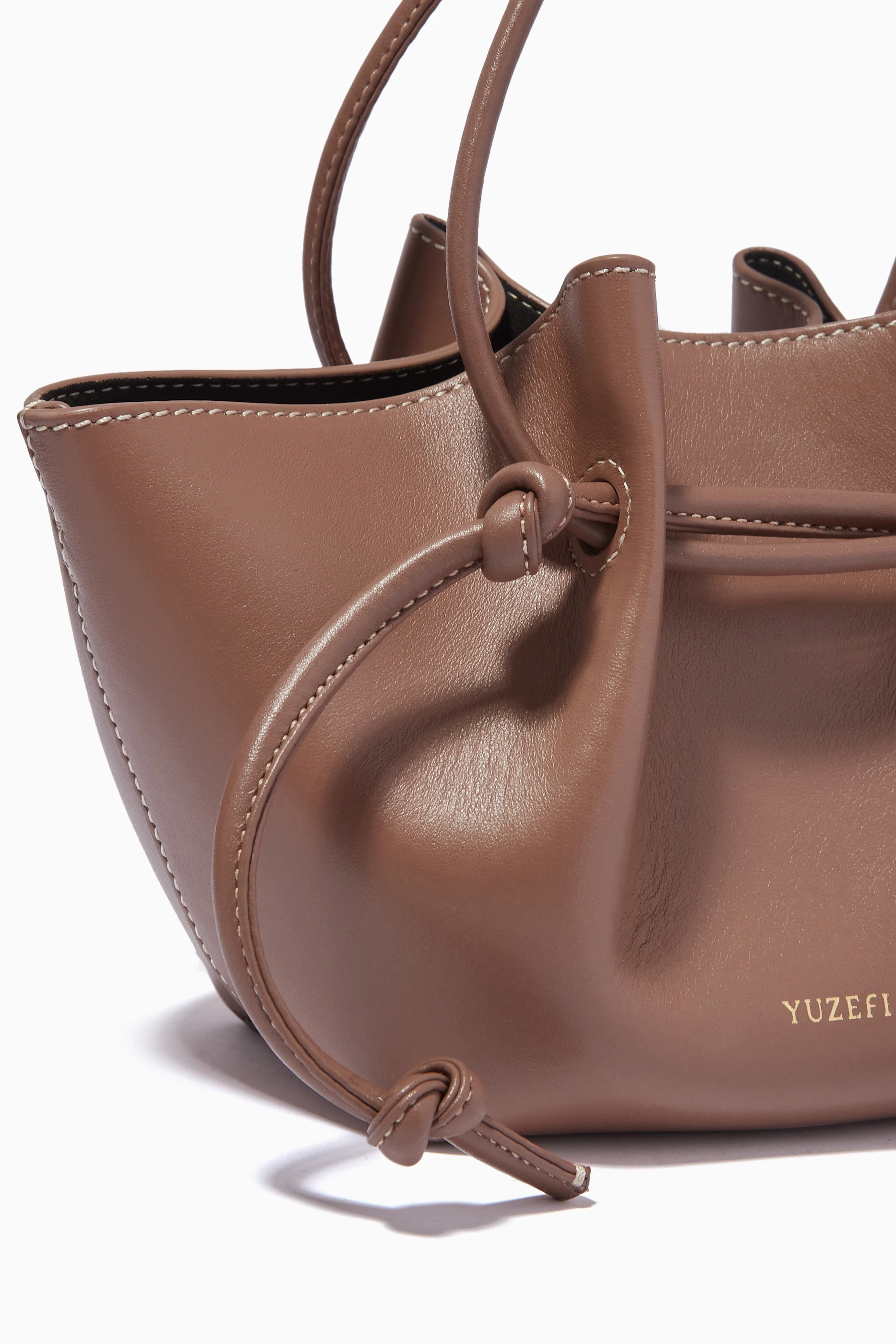 Yuzefi Bags Yuzefi Pouchy Buy YUZEFI Neutral Small Mochi Bag In