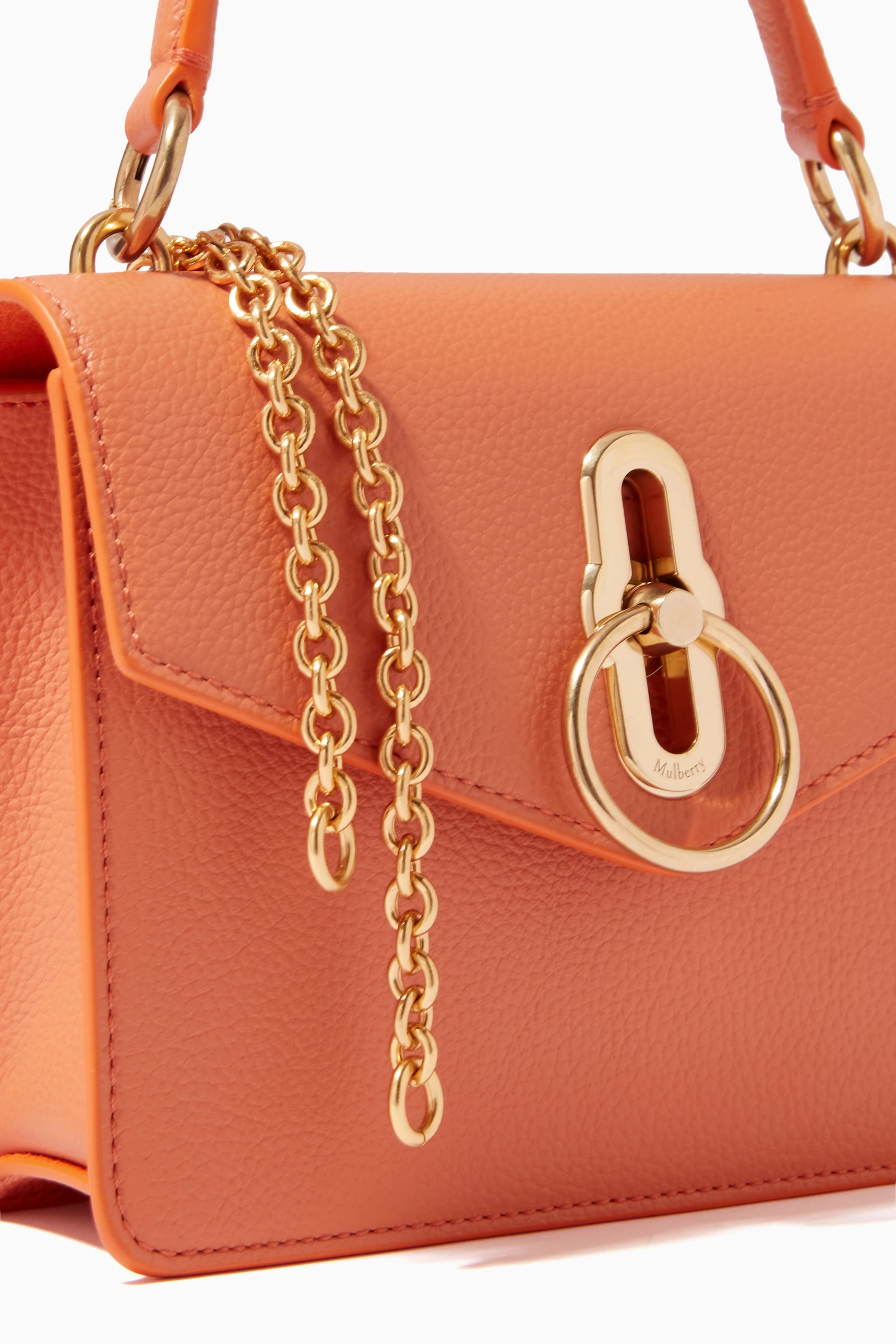 Mulberry orange handbag hotsell