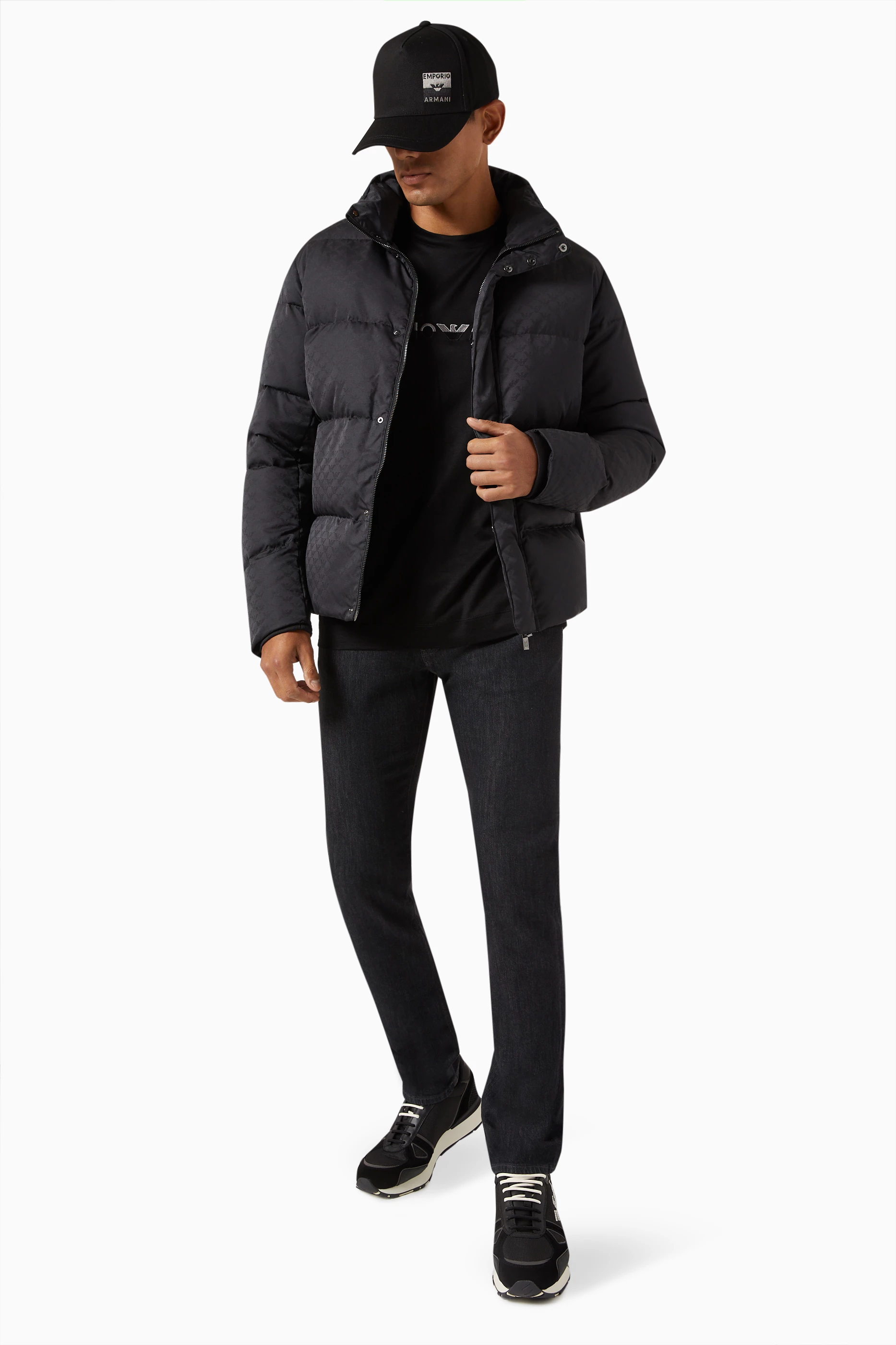 Emporio armani jeans black hot sale