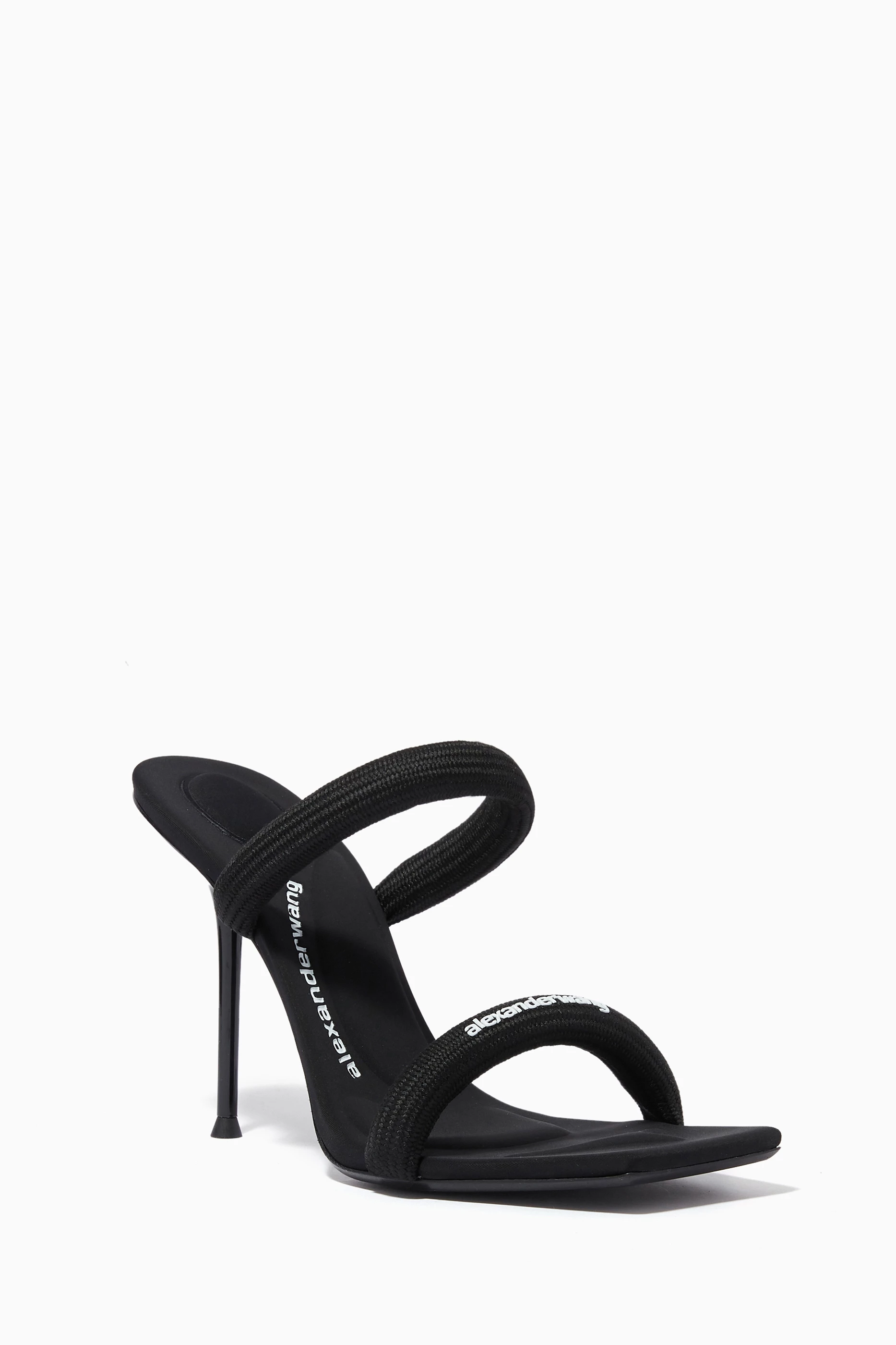 Buy Alexander Wang Black Julie Padded Tubular Strap Sandals in Nylon For Women Online Ounass UAE
