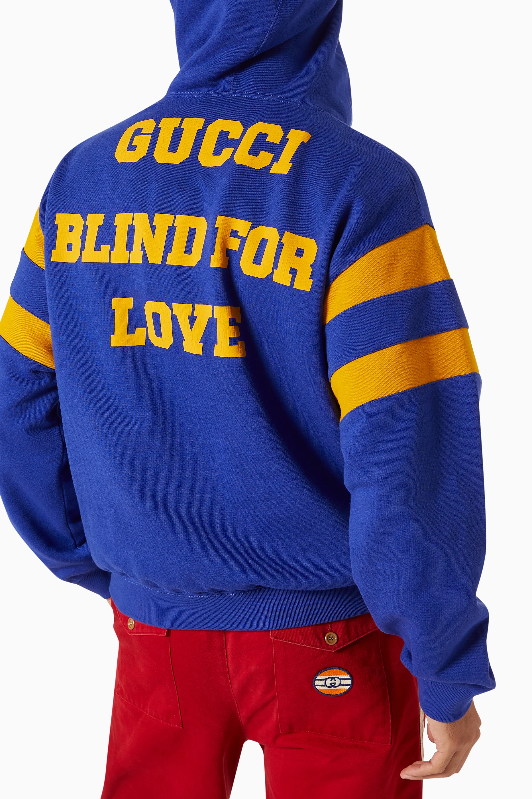 Gucci hoodie blind for love hotsell