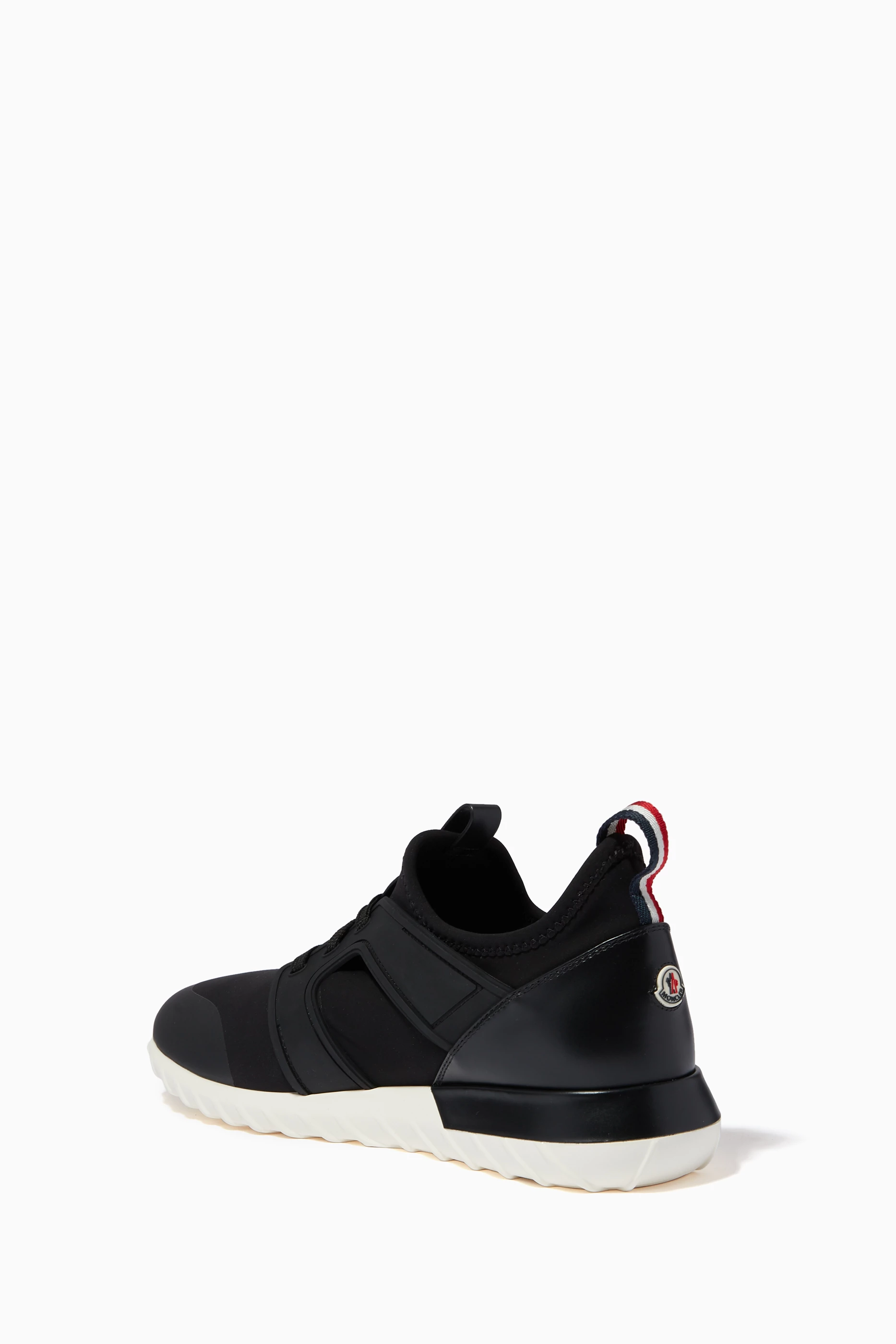 Buy Moncler Black Emilien Sneakers in Neoprene For Men Online Ounass UAE