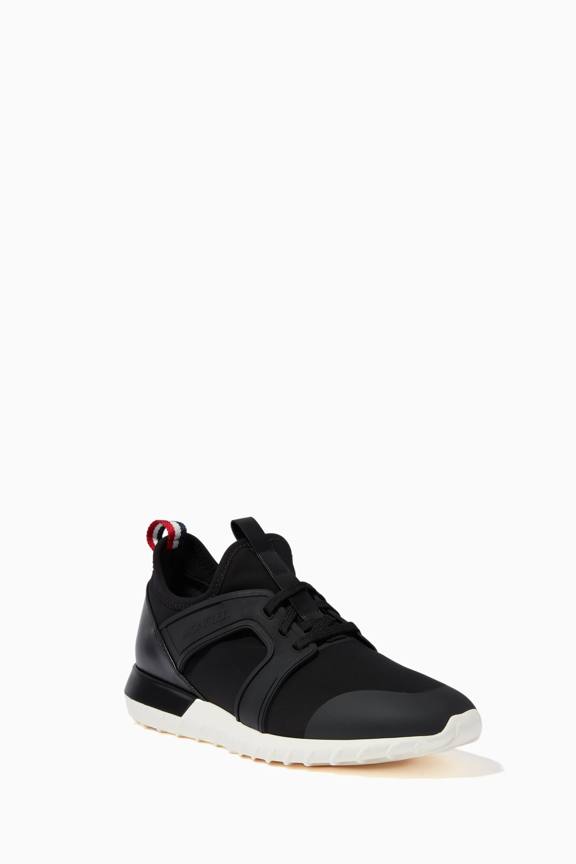 Buy Moncler Black Emilien Sneakers in Neoprene For Men Online Ounass UAE