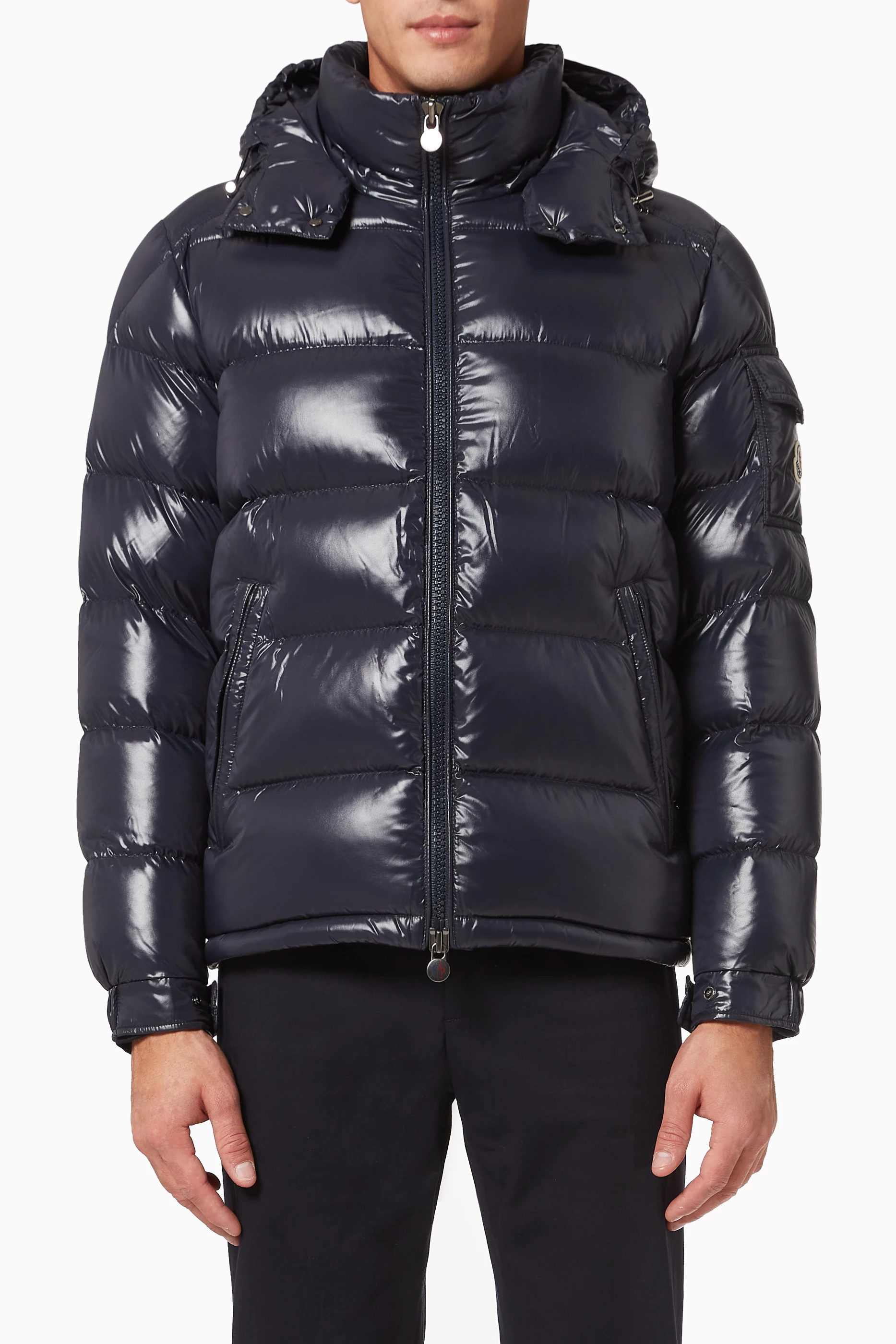 Navy blue moncler maya cheap