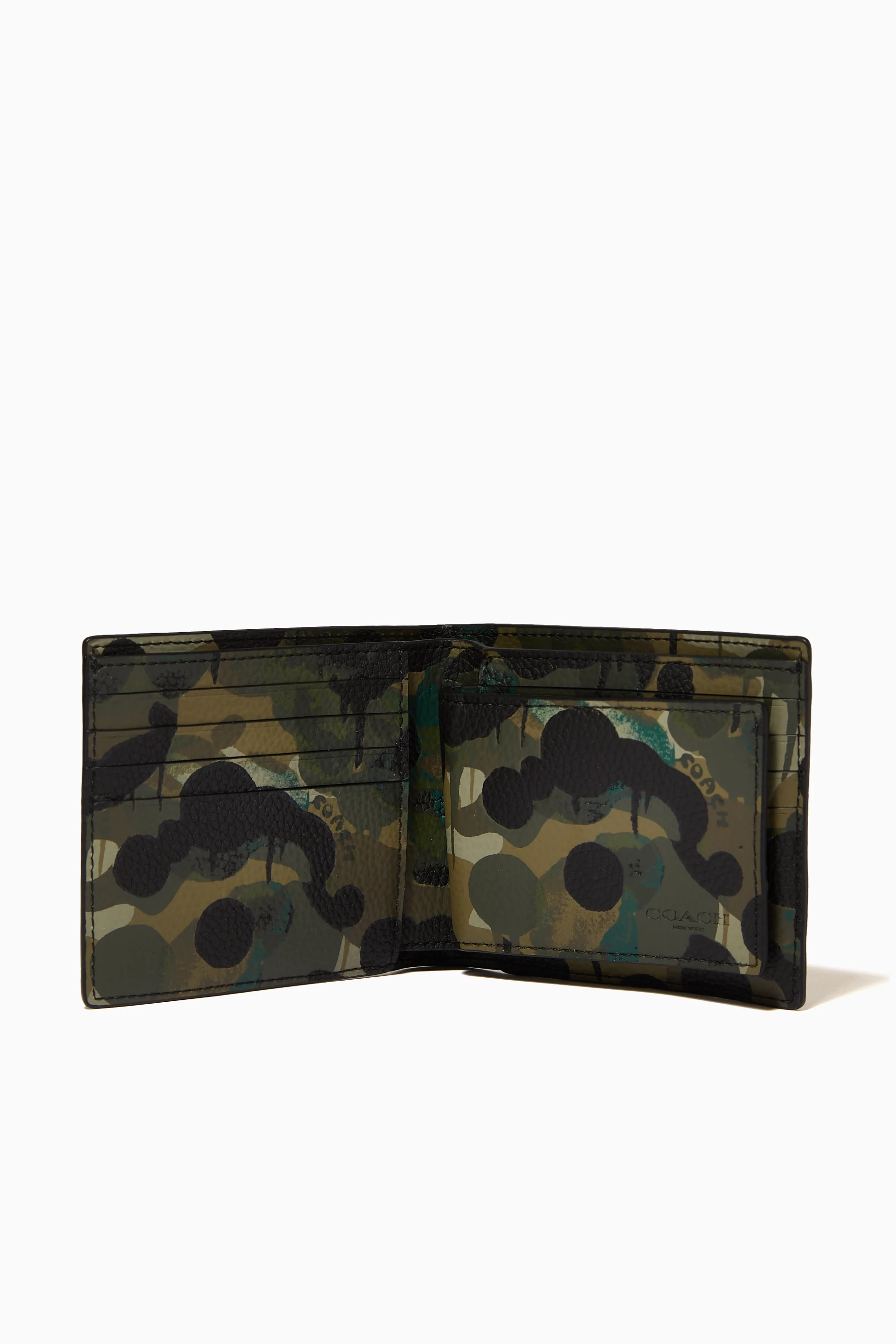 Camouflage coach wallet clearance