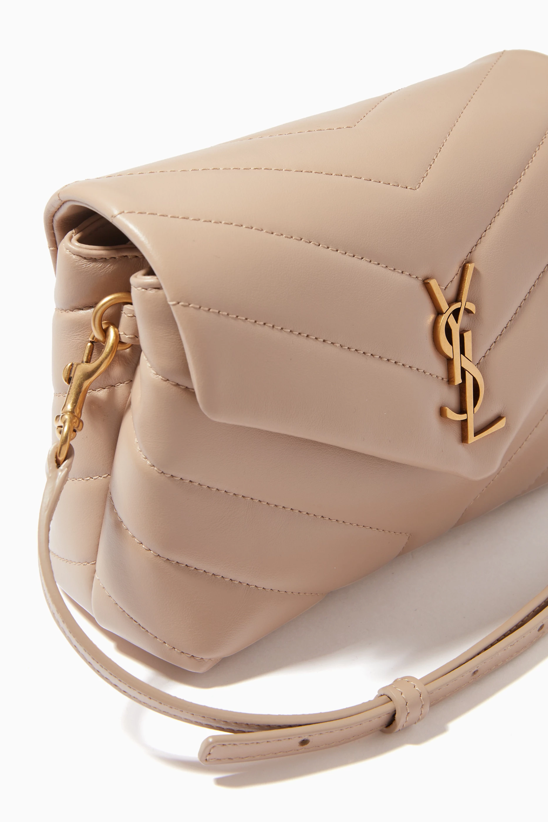 Buy SAINT LAURENT Neutral Toy Loulou Bag in Y Matelasse Leather For Women Online Ounass UAE