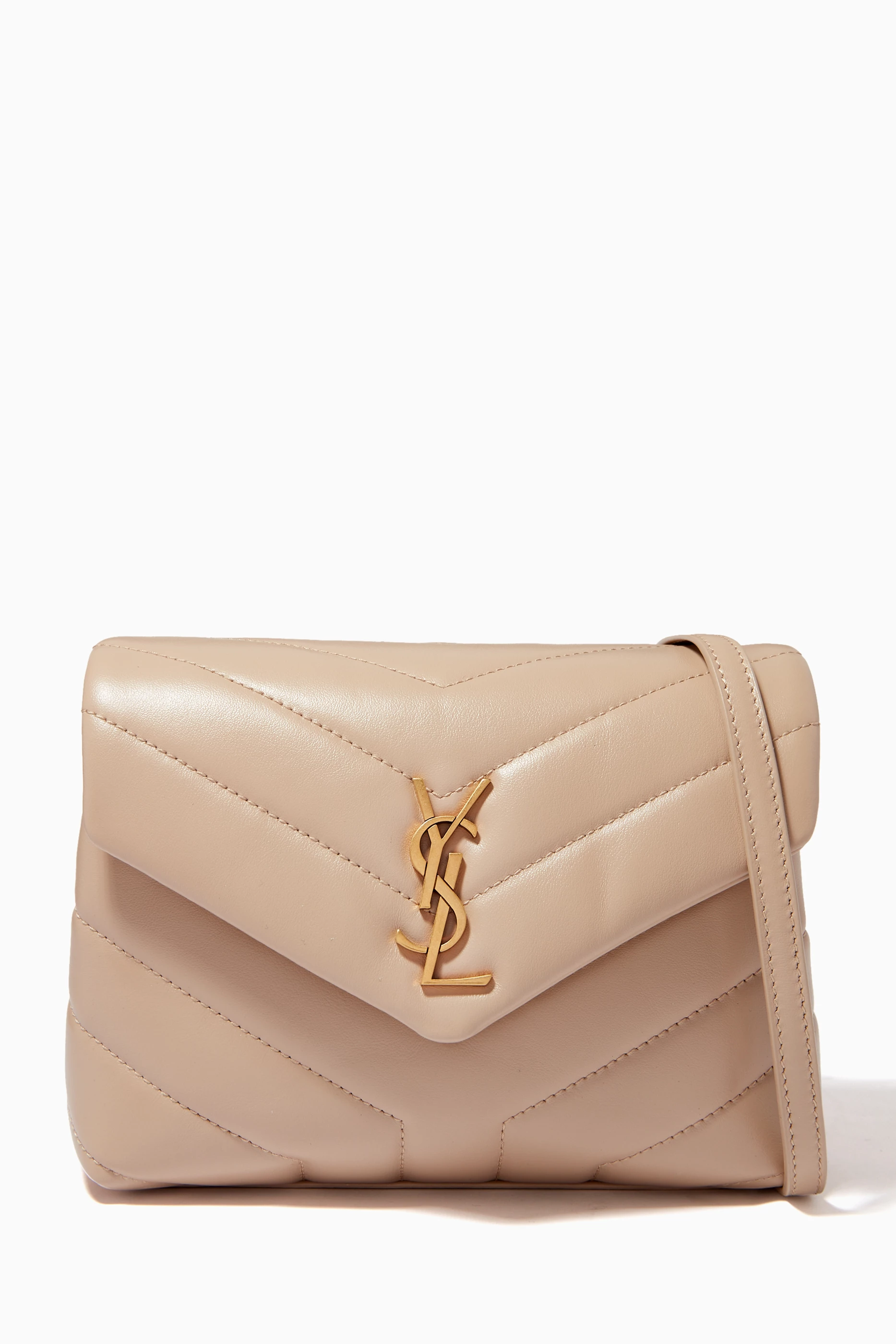 Buy SAINT LAURENT Neutral Toy Loulou Bag in Y Matelasse Leather For Women Online Ounass UAE