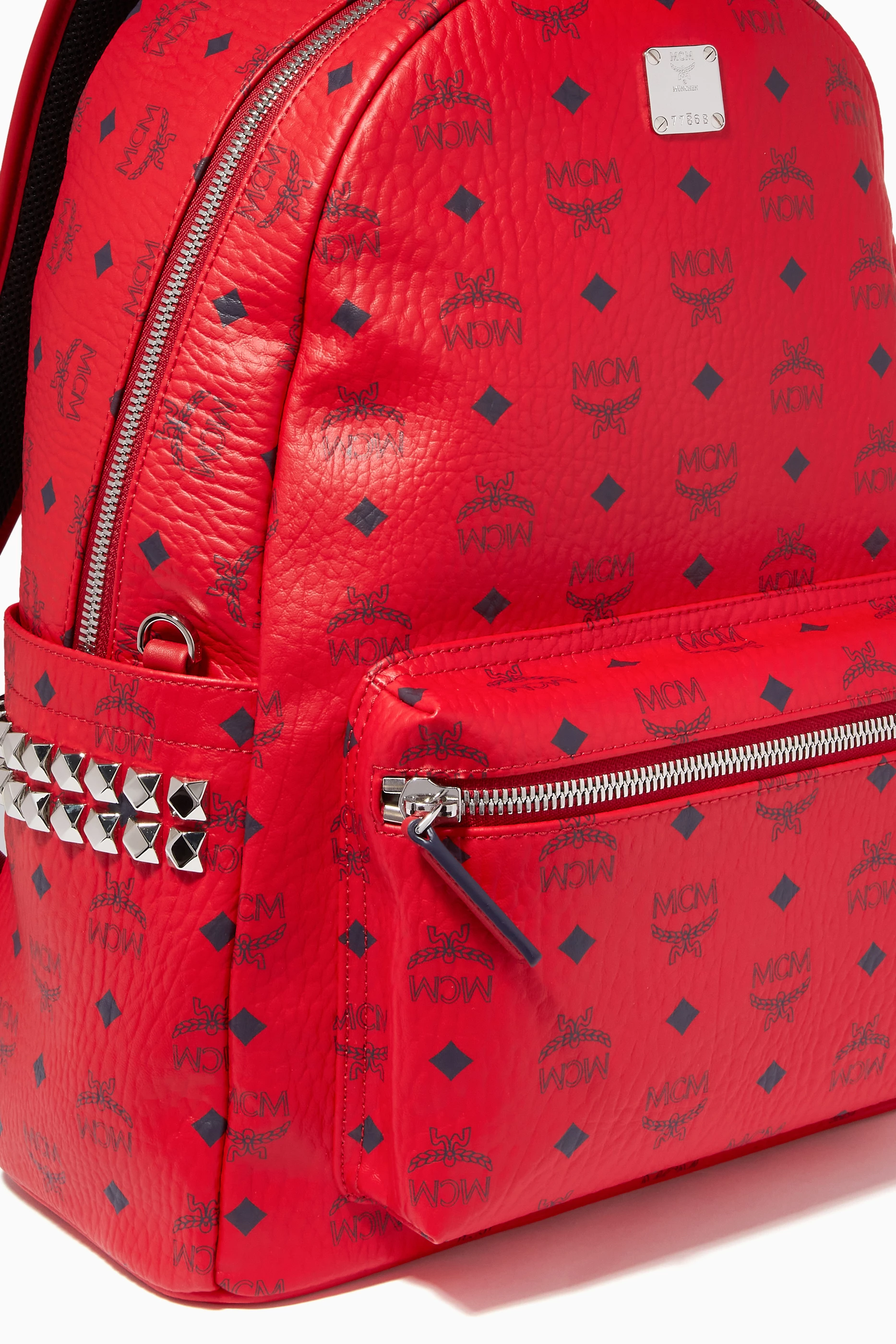 Mcm bag red backpack shop