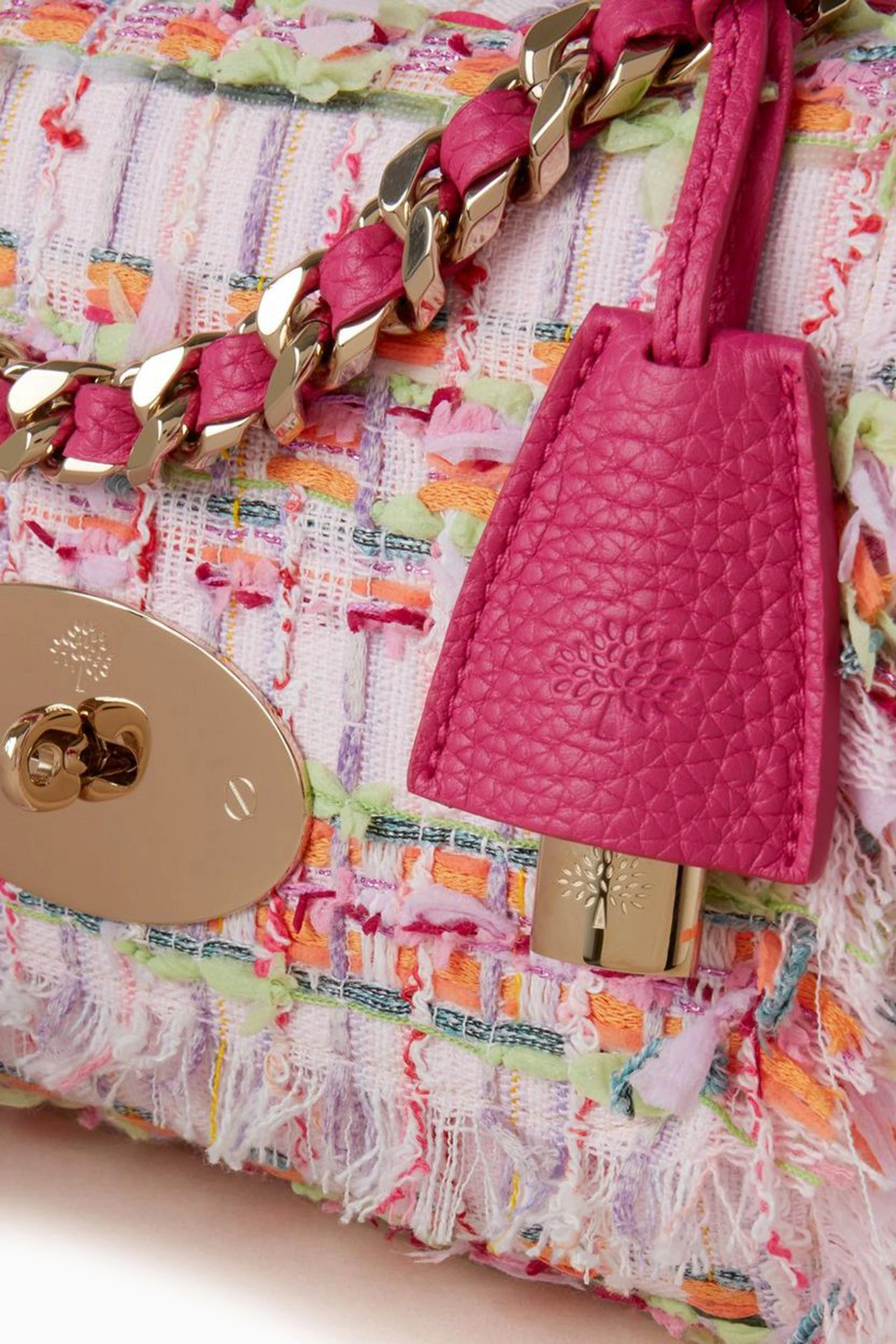 Buy Mulberry Pink Lily Top Handle Bag in Tweed For Women Online Ounass UAE