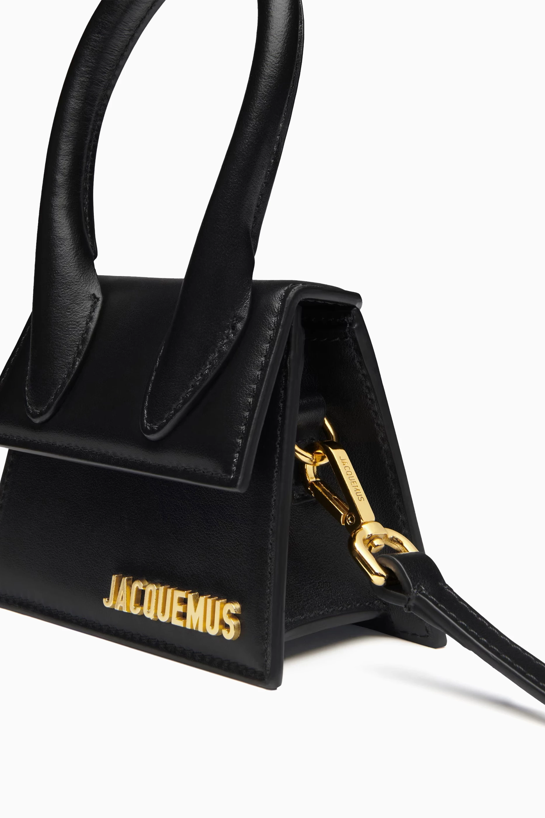 Buy Jacquemus Black Le Chiquito Mini Bag in Leather For Women