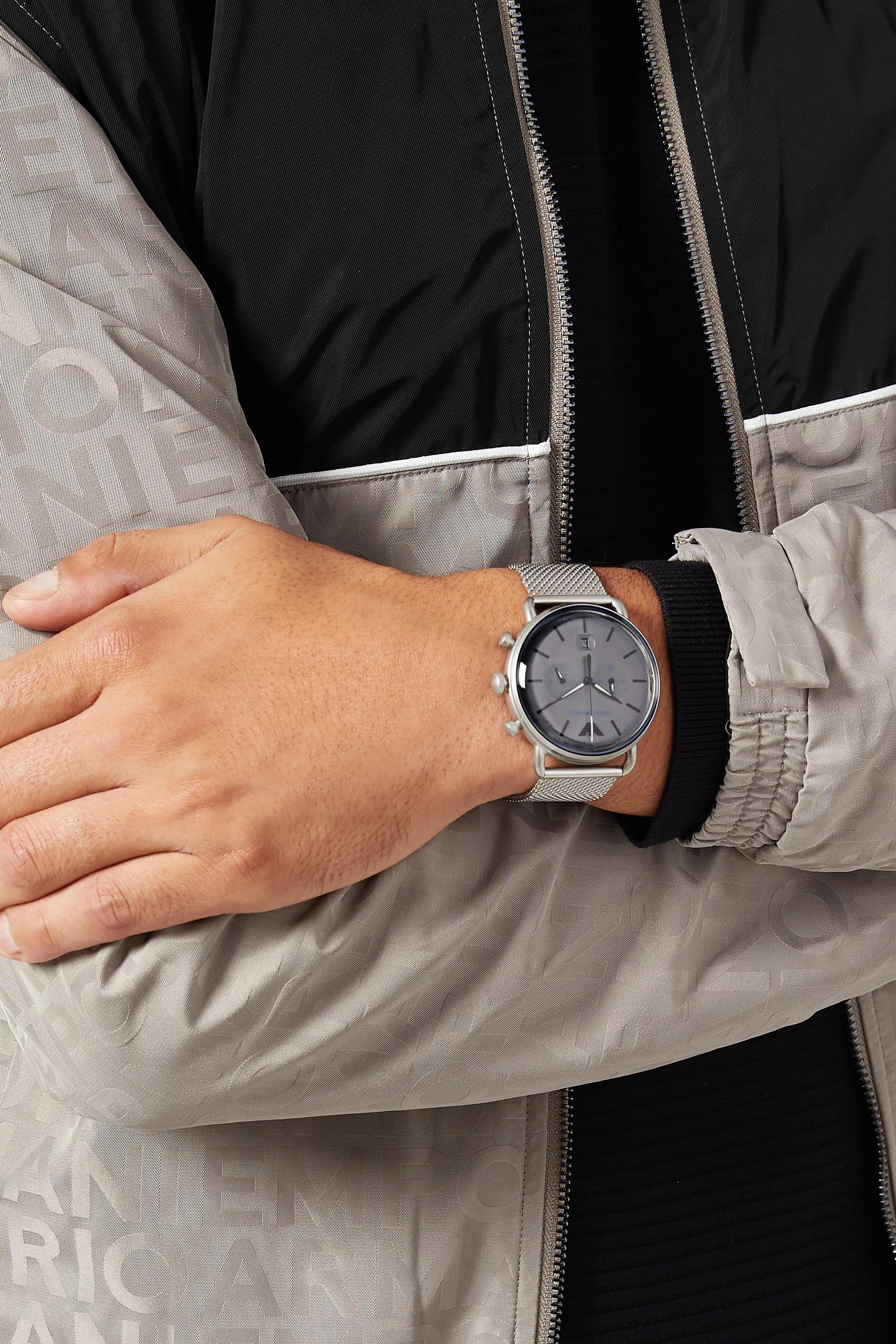 Emporio armani aviator chronograph top