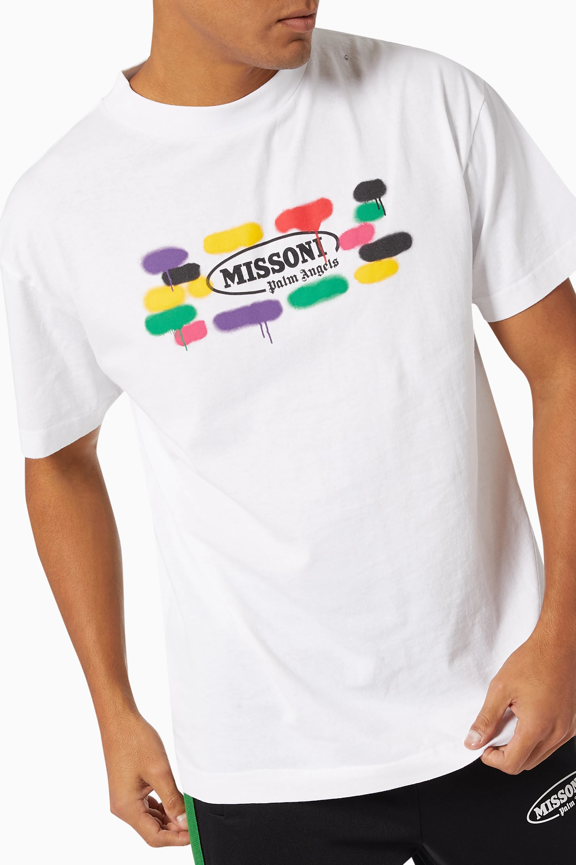MISSONI×Palm AngelsロゴTシャツ