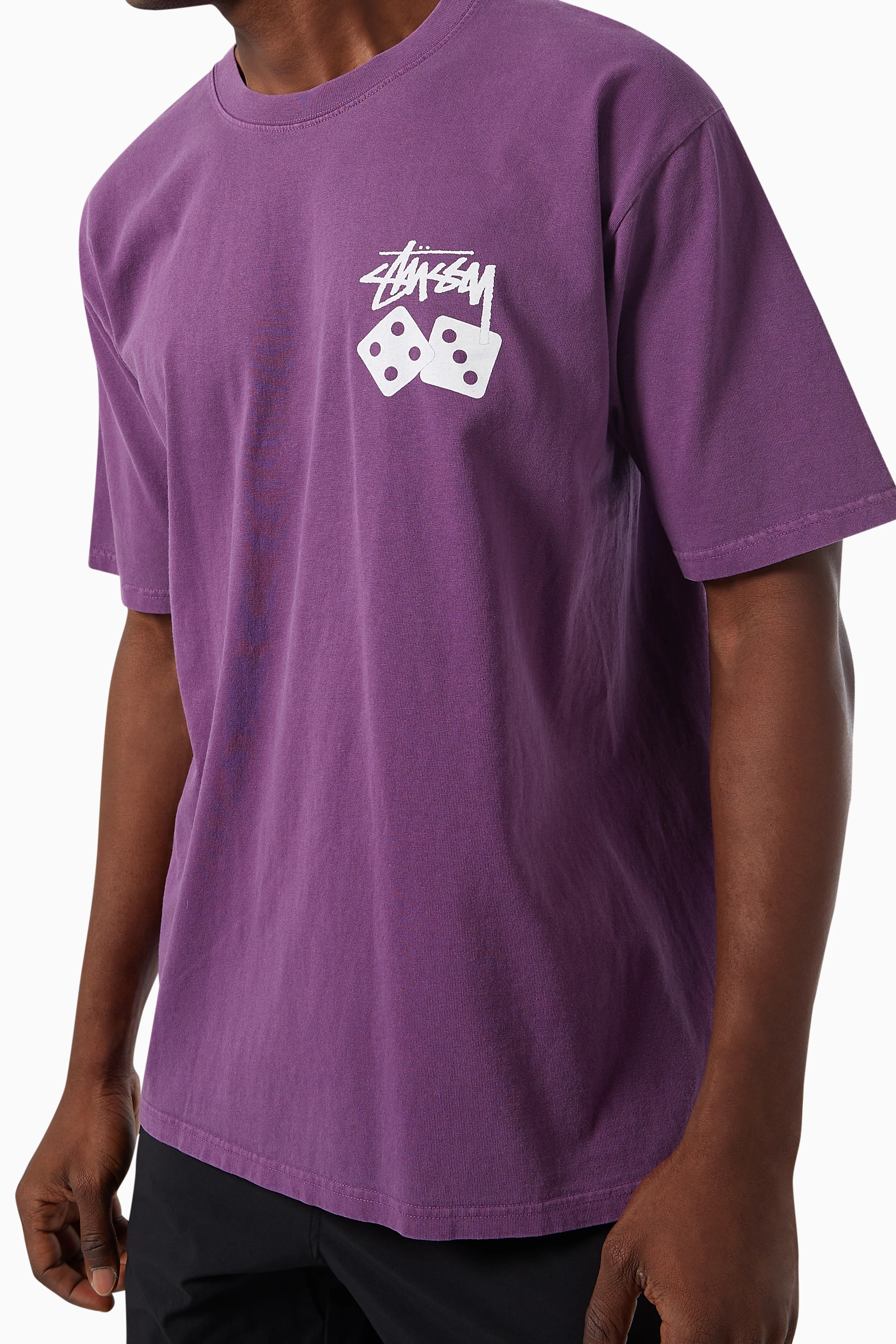 Stussy purple shirt new arrivals