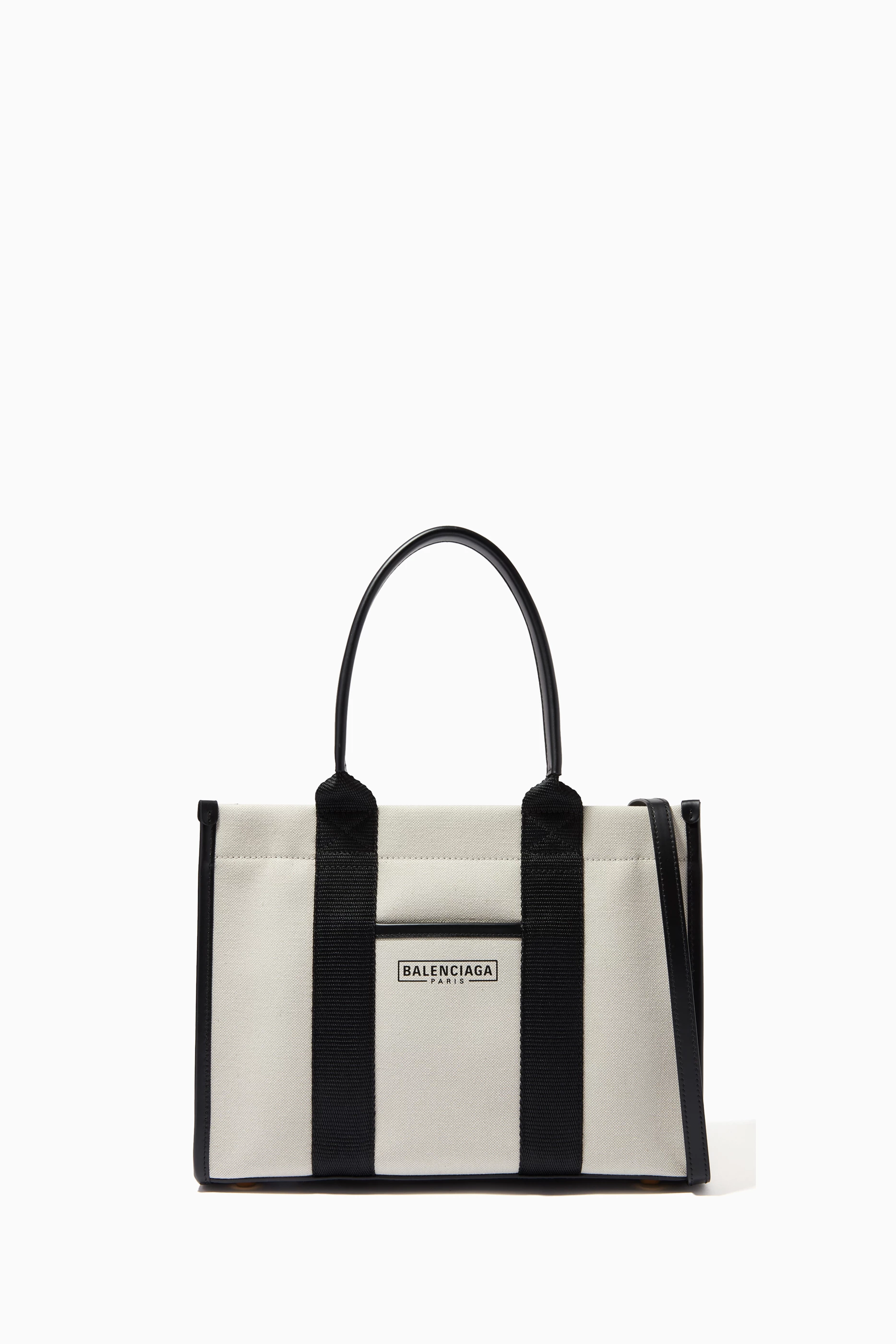 Buy Balenciaga Neutral Hardware Small Tote Bag in Cotton Canvas For Women Online Ounass UAE