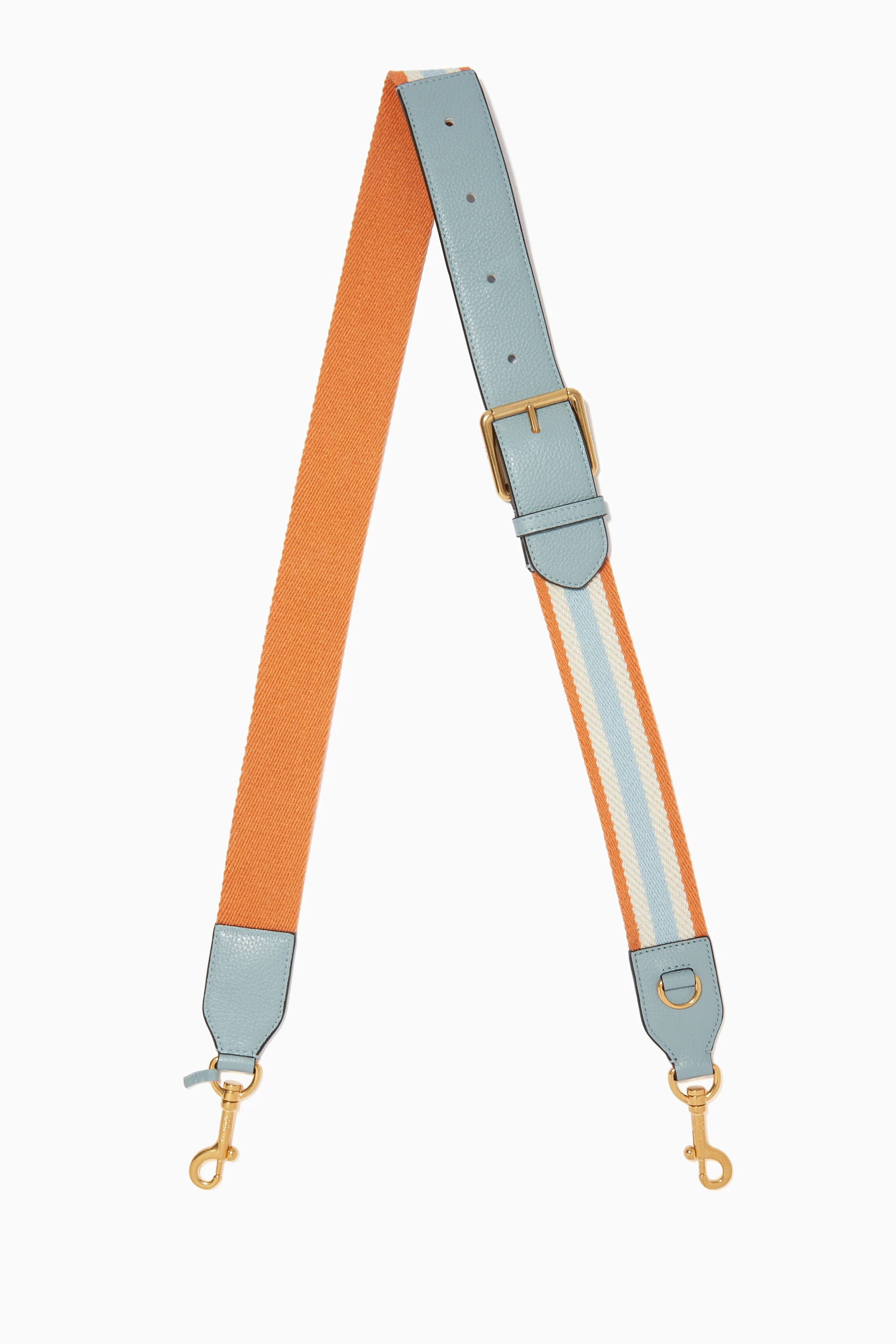 Buy Mulberry Orange Striped Webbing Bag Strap For Women Online Ounass UAE