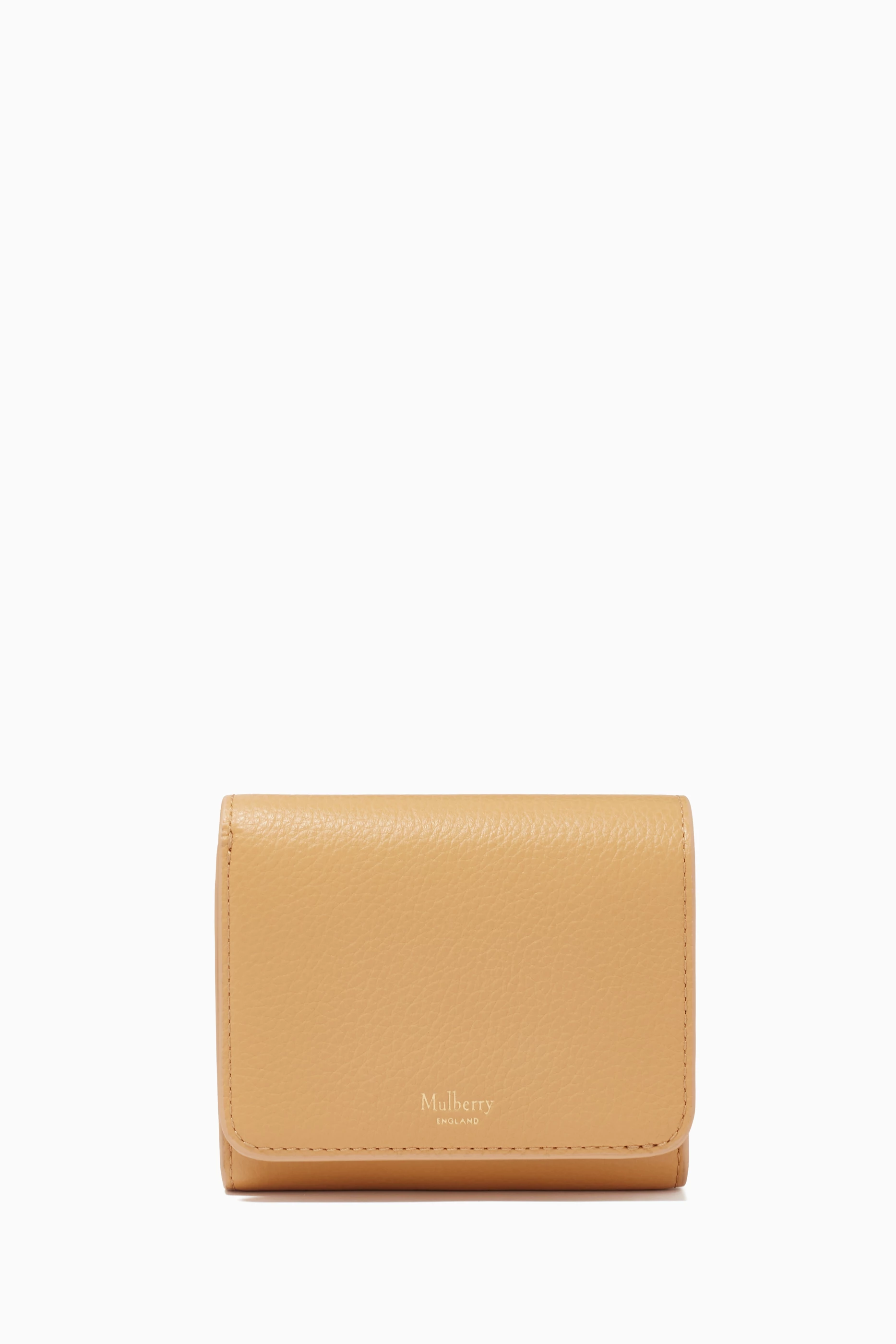 Buy Mulberry Yellow Small Continental French Purse in Small Classic Grain Leather For Women Online Ounass UAE