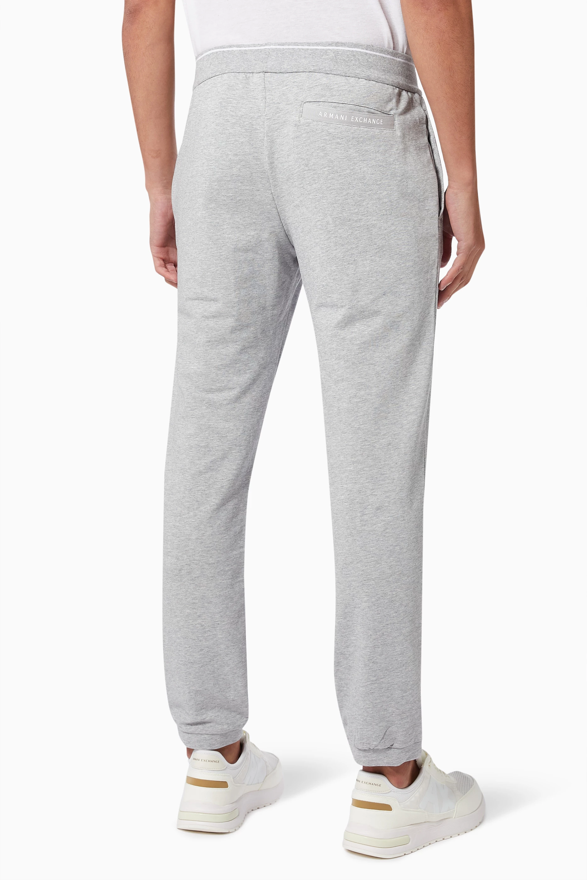 Buy Armani Exchange Grey Sweatpants in Fleece For Men Online Ounass UAE
