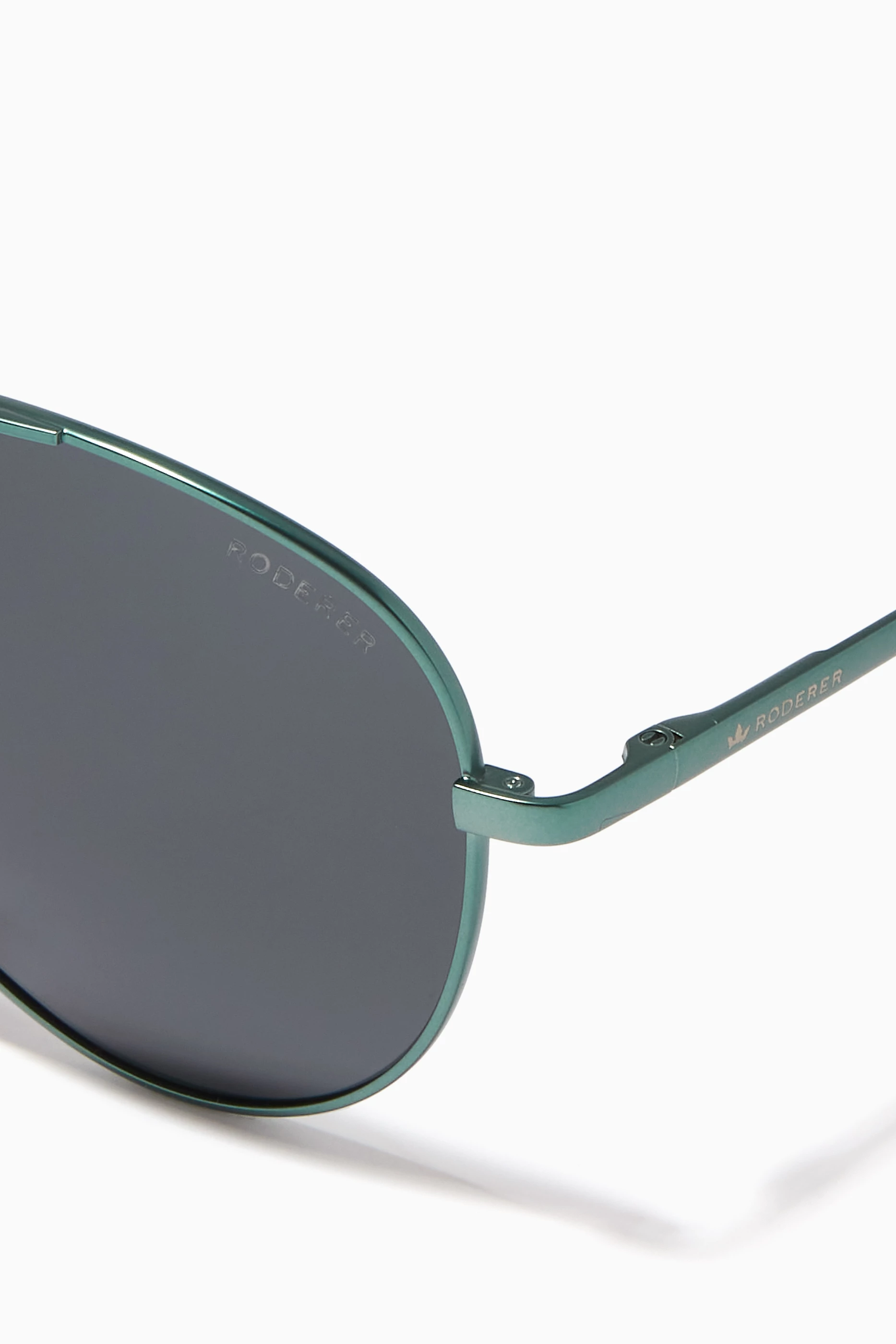 Buy Roderer Green James Aviator Limited Edition Green Sunglasses For Men Online Ounass UAE