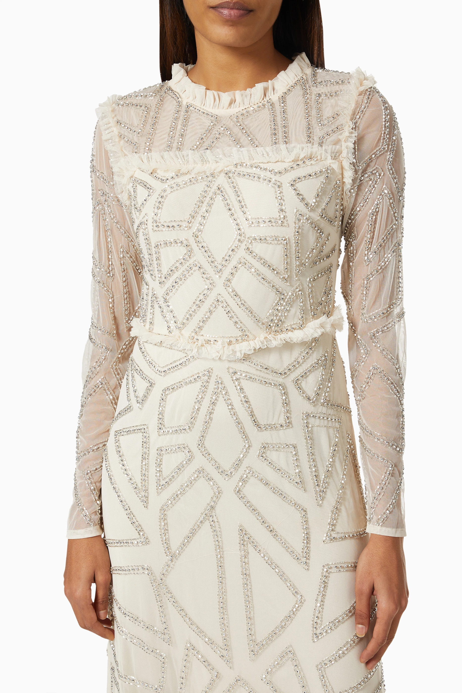 Asos edition armour embellished bodycon dress clearance