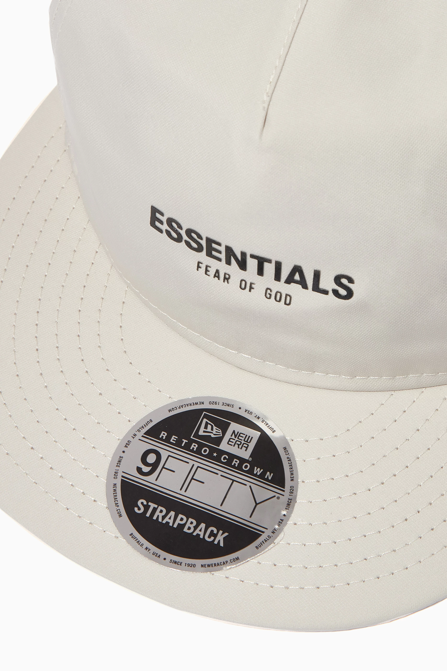 Buy Fear of God Essentials Grey x New Era 9FIFTY Strapback Cap For