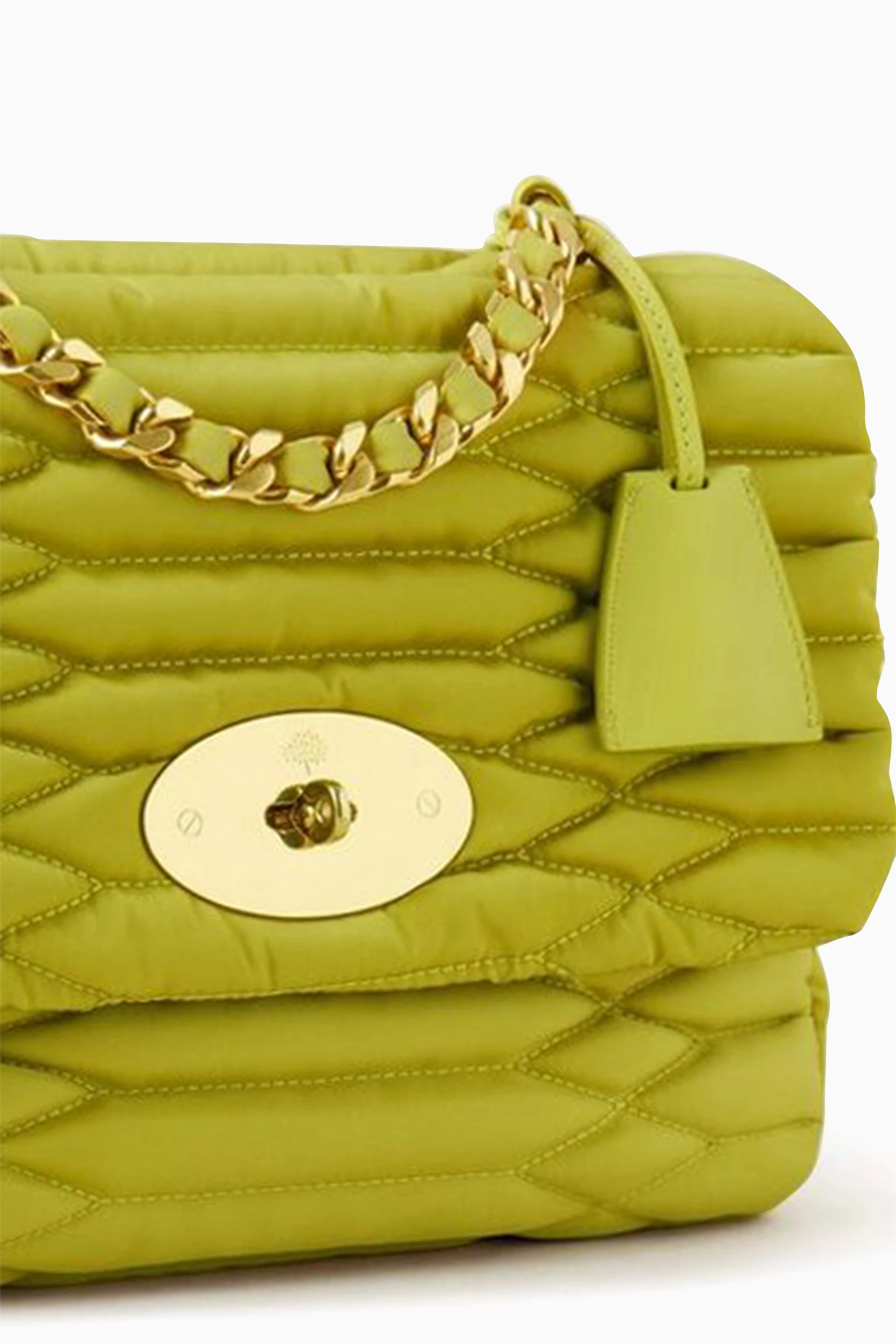Buy Mulberry Green Medium Lily Top Handle Bag in Quilted Nylon For Women Online Ounass UAE