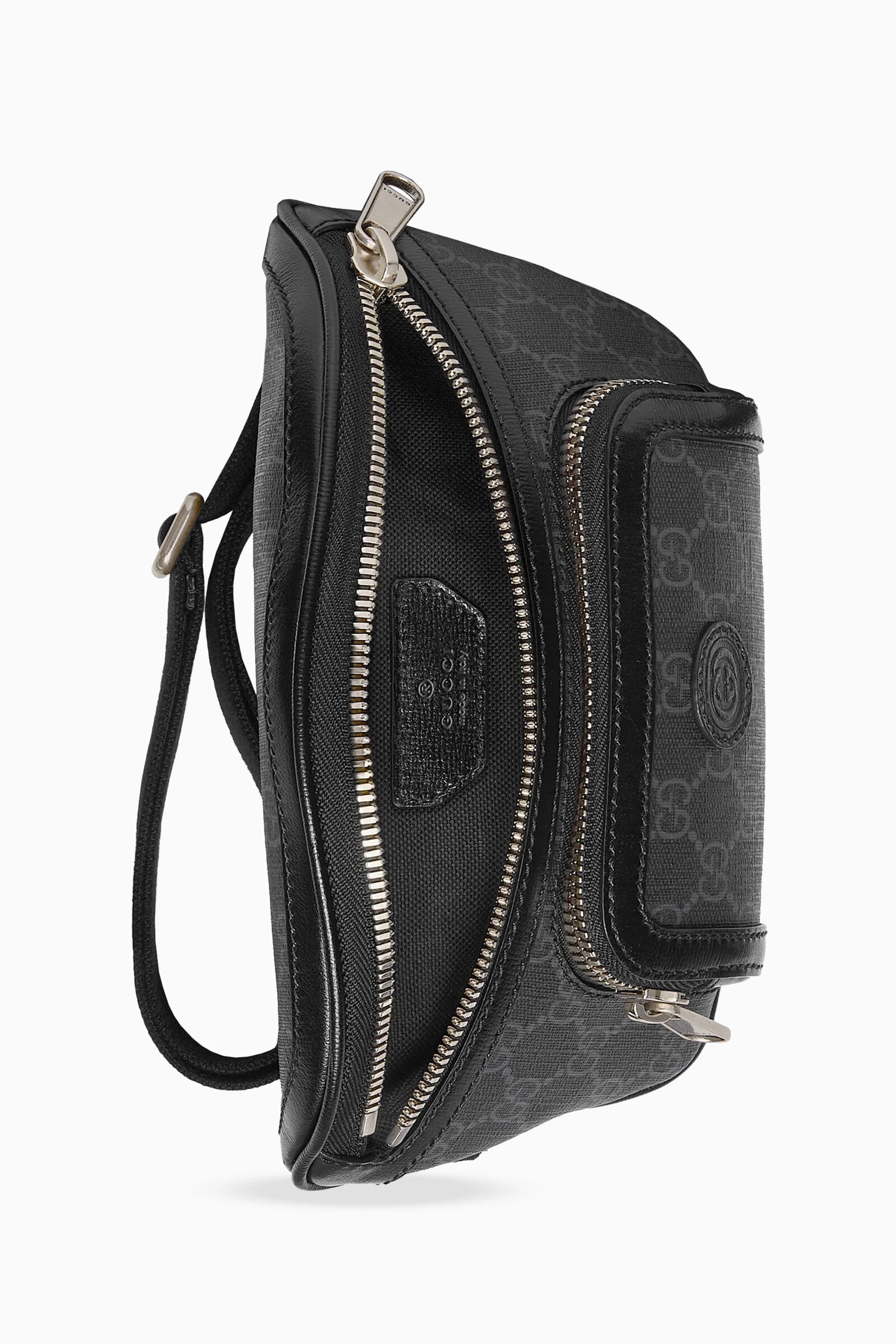 Buy Gucci Black Belt Bag in GG Supreme Canvas For Men Online Ounass UAE