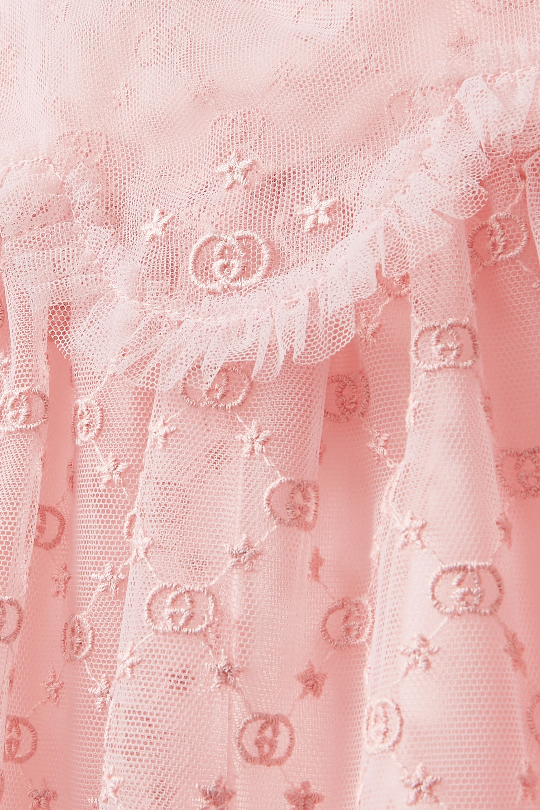 Buy Gucci Pink Dress in GG Star Tulle For Baby Girls Online Ounass UAE