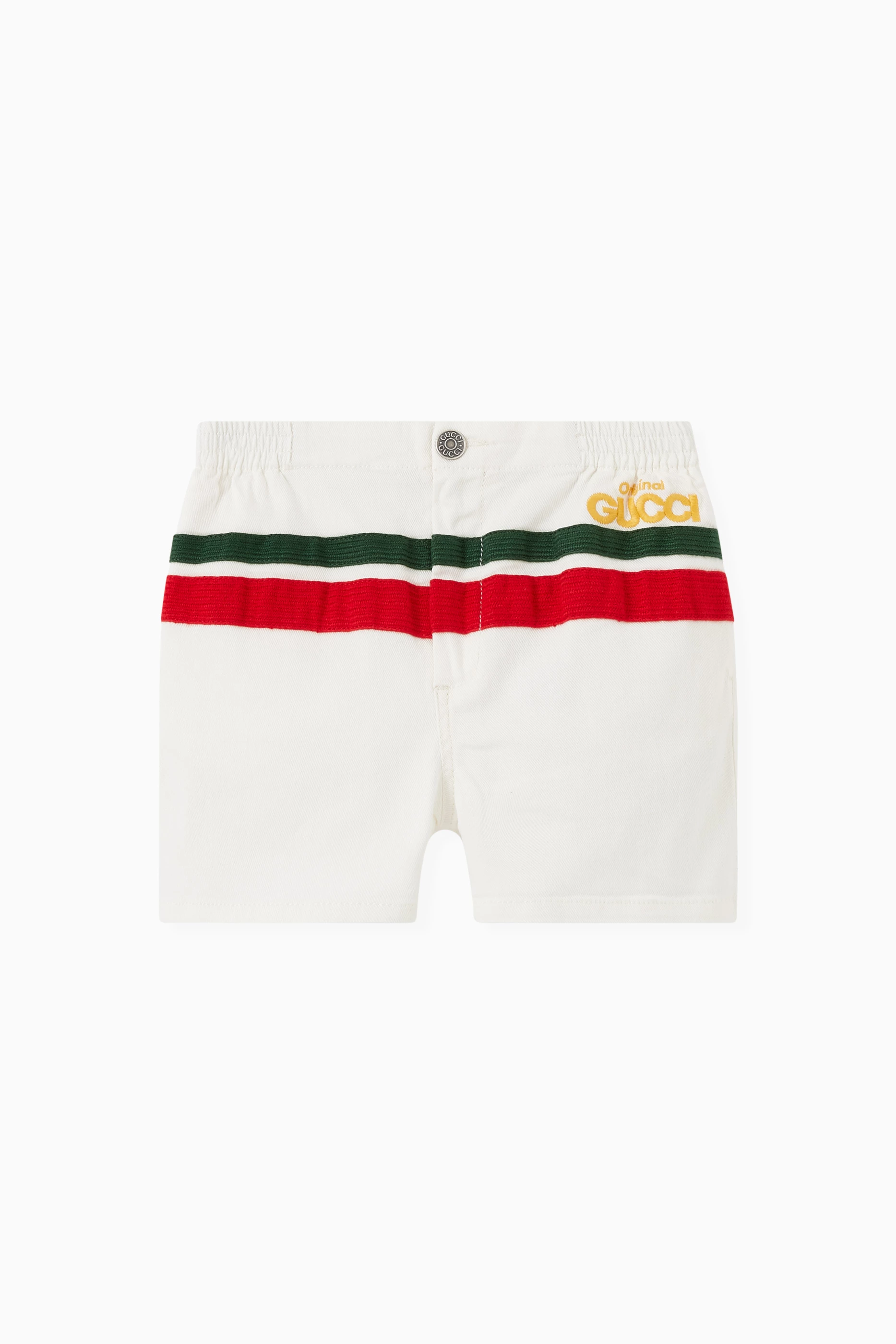 Buy Gucci White Original Gucci Shorts in Denim For Boys Online Ounass UAE