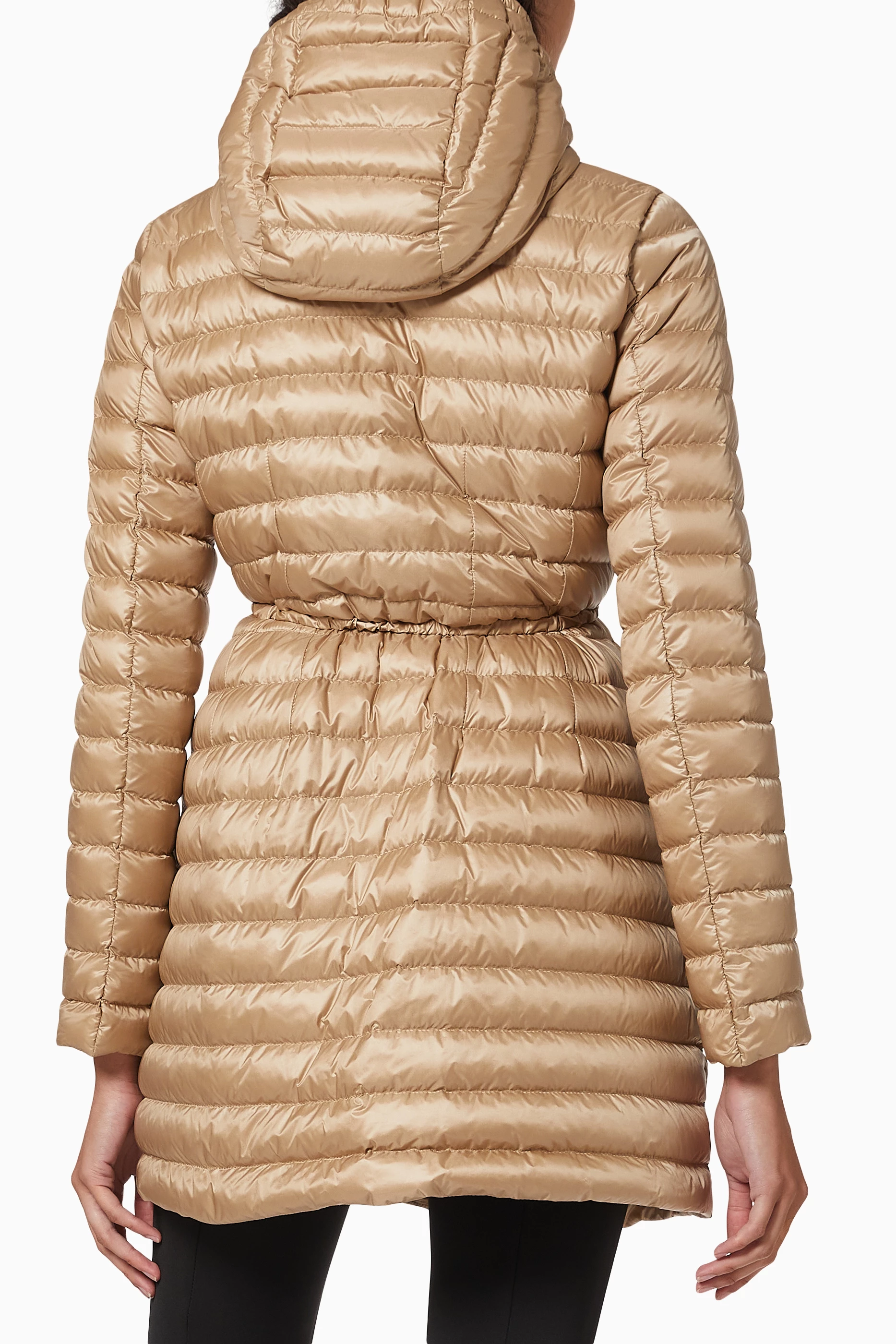 Buy Moncler Neutral Barbel Long Parka in Down Quilted Nylon For Women Online Ounass UAE