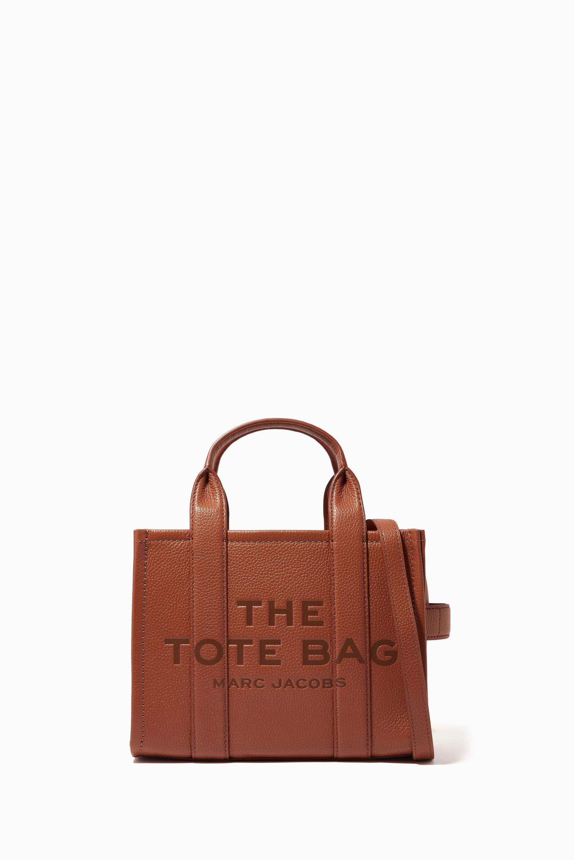 MARC JACOBS THE TOTE BAG ミニ ブラウン Buy Marc Jacobs Brown The Mini Tote Bag in Leather For Women