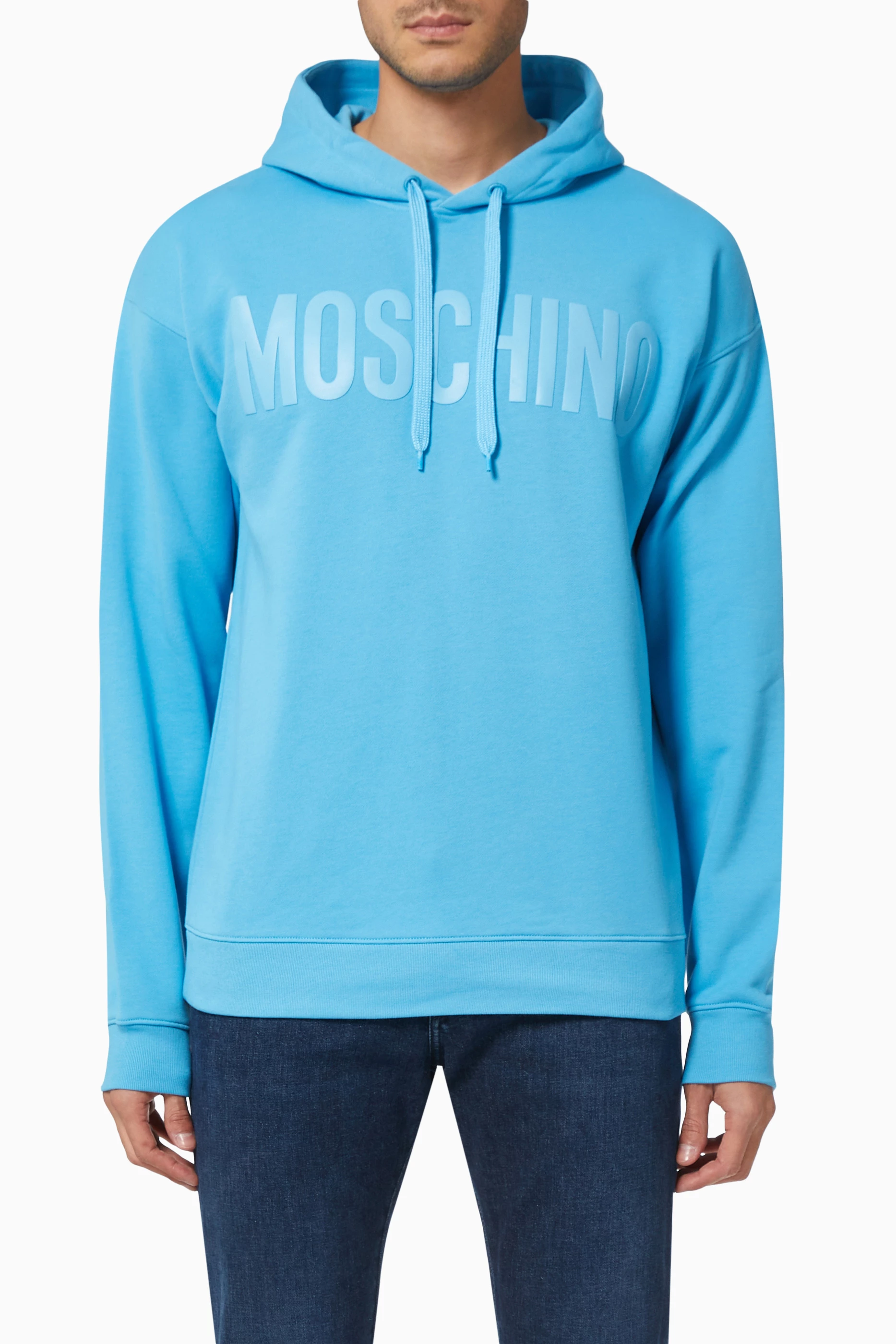 Moschino logo hoodie top