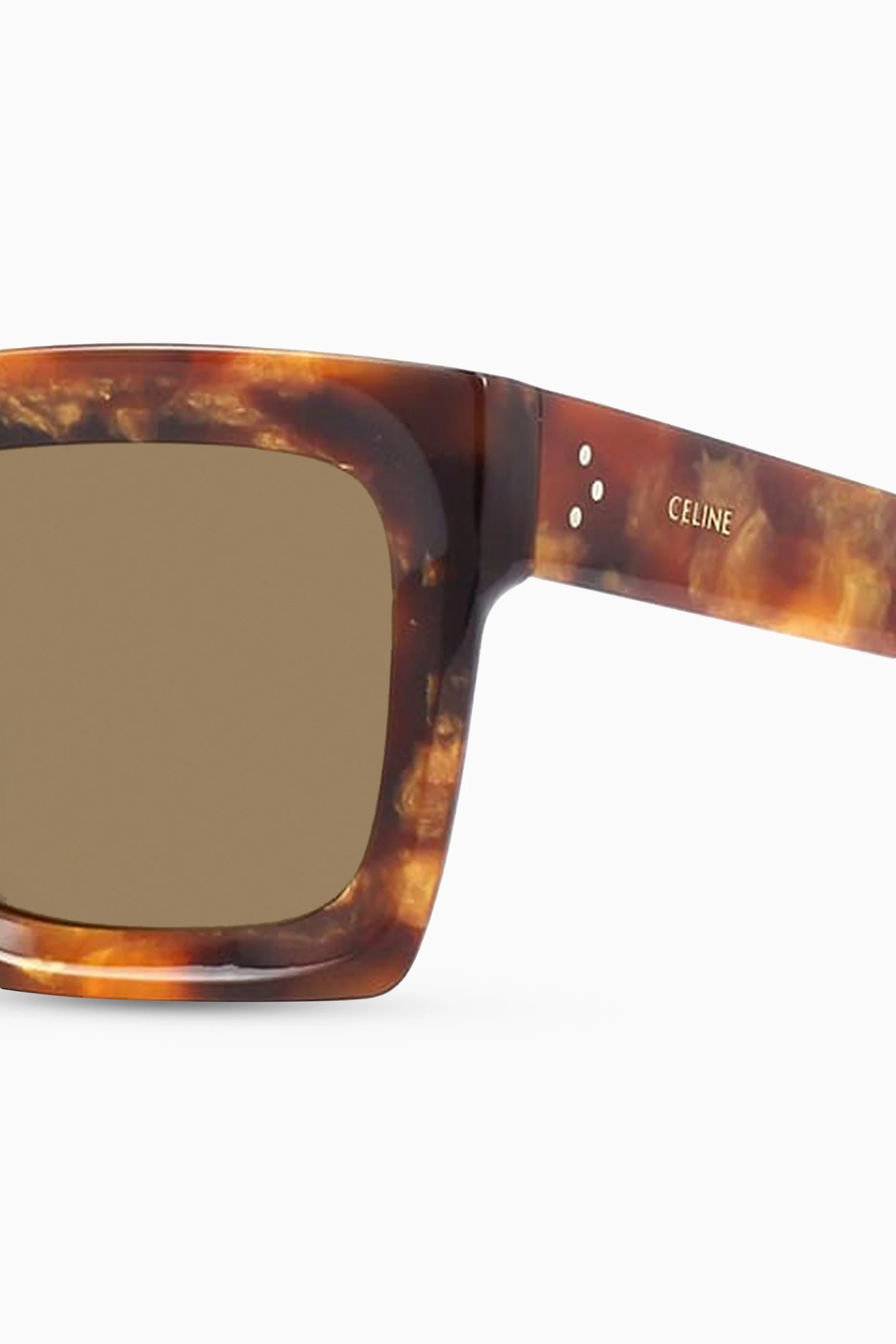 Buy CELINE Brown Oversized Square Sunglasses in Acetate For Women