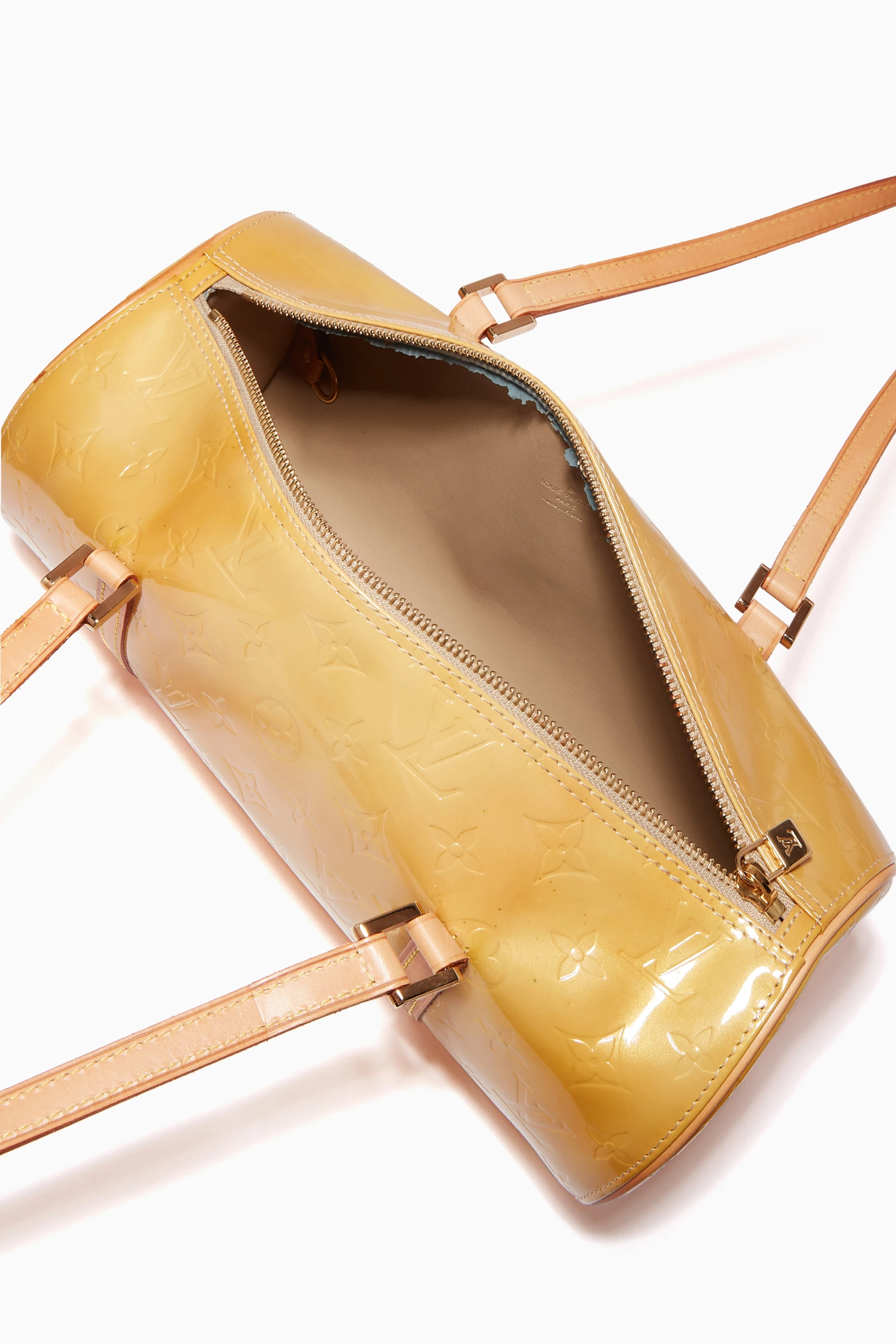 Buy Louis Vuitton Pre Loved Yellow Papillon Bag in Monogram Vernis For Women Online Ounass UAE