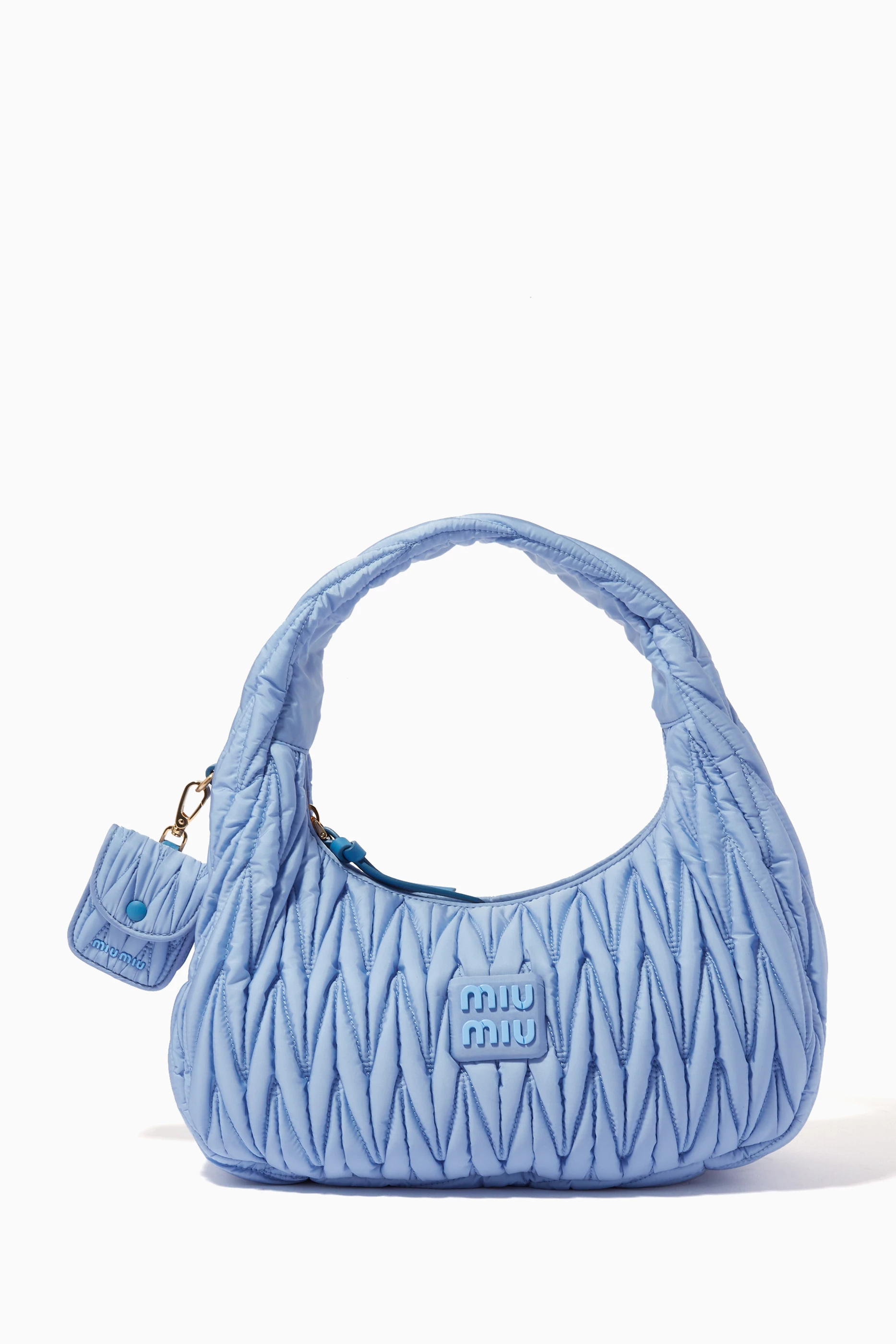Blue miu miu bag cheap