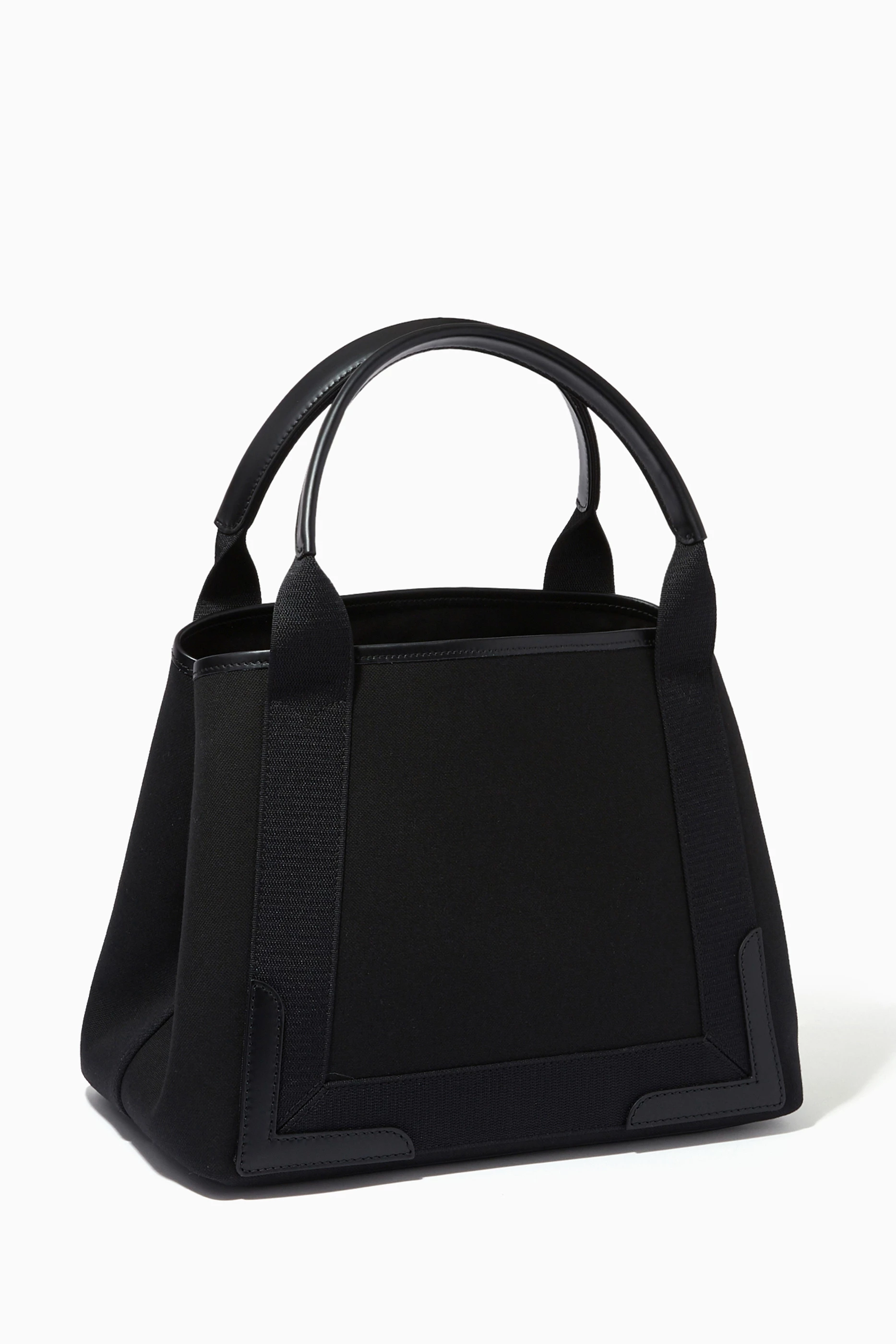 Buy Balenciaga Black Navy Small Cabas in Cotton Canvas Smooth Calfskin For Women Online Ounass UAE